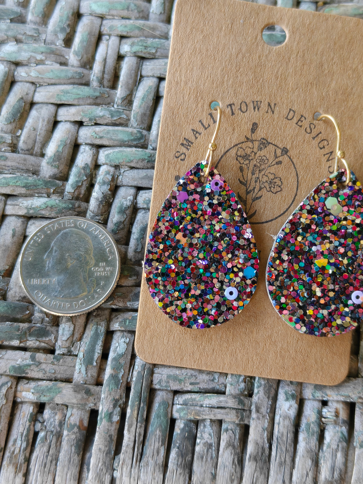 Cosmic Glitter Teardrops