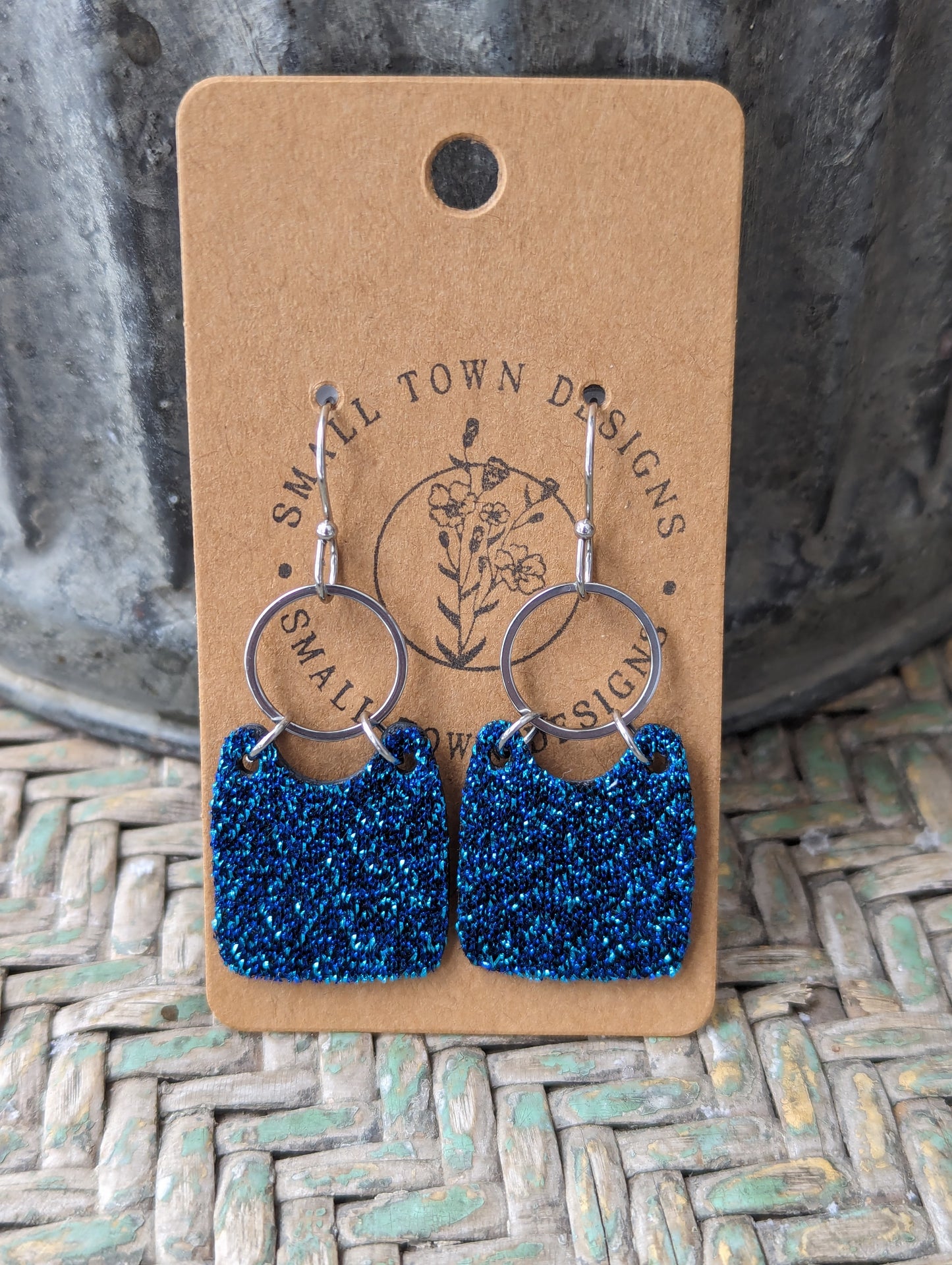 Glitter Ocean Dangles
