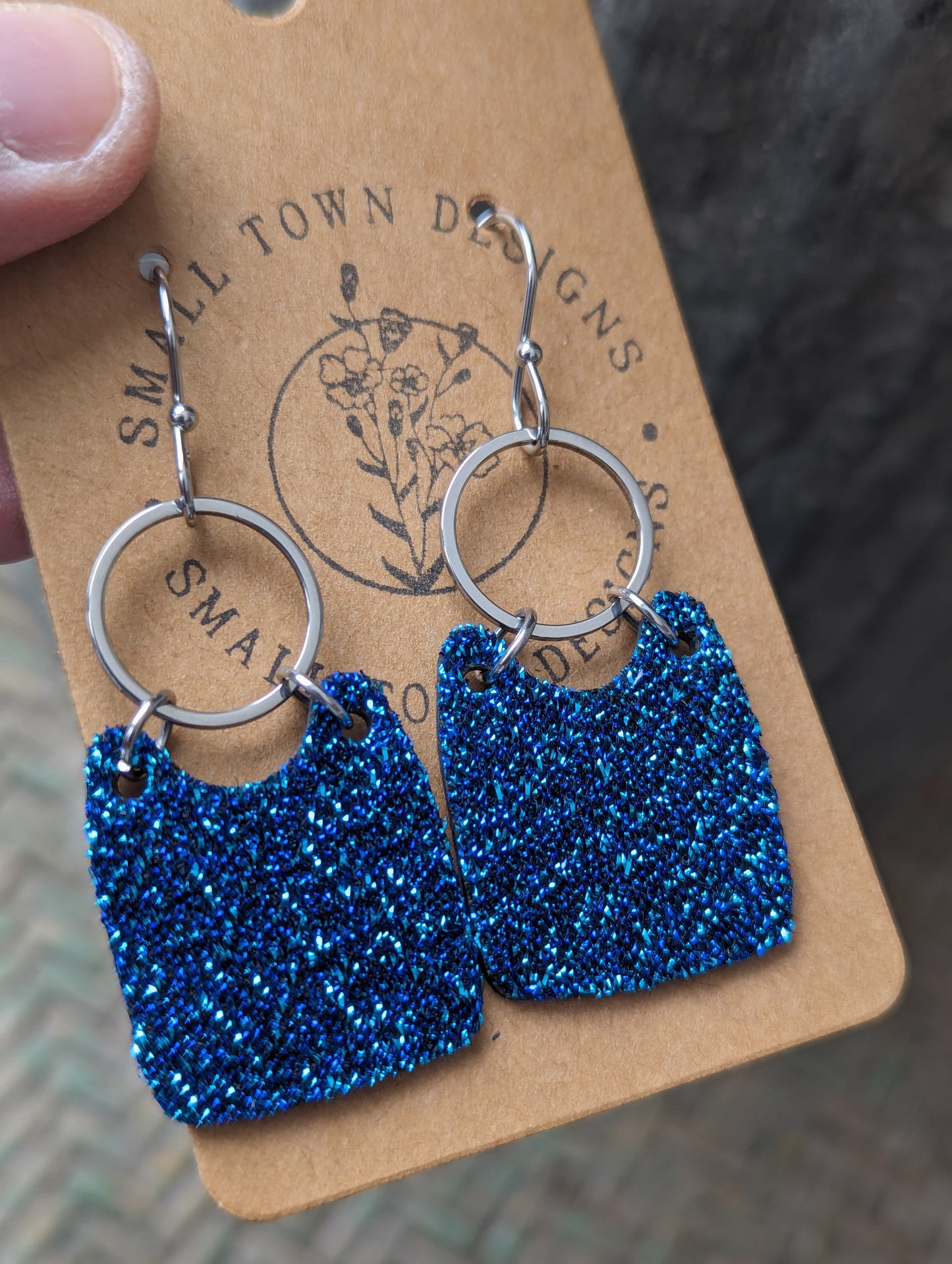 Glitter Ocean Dangles