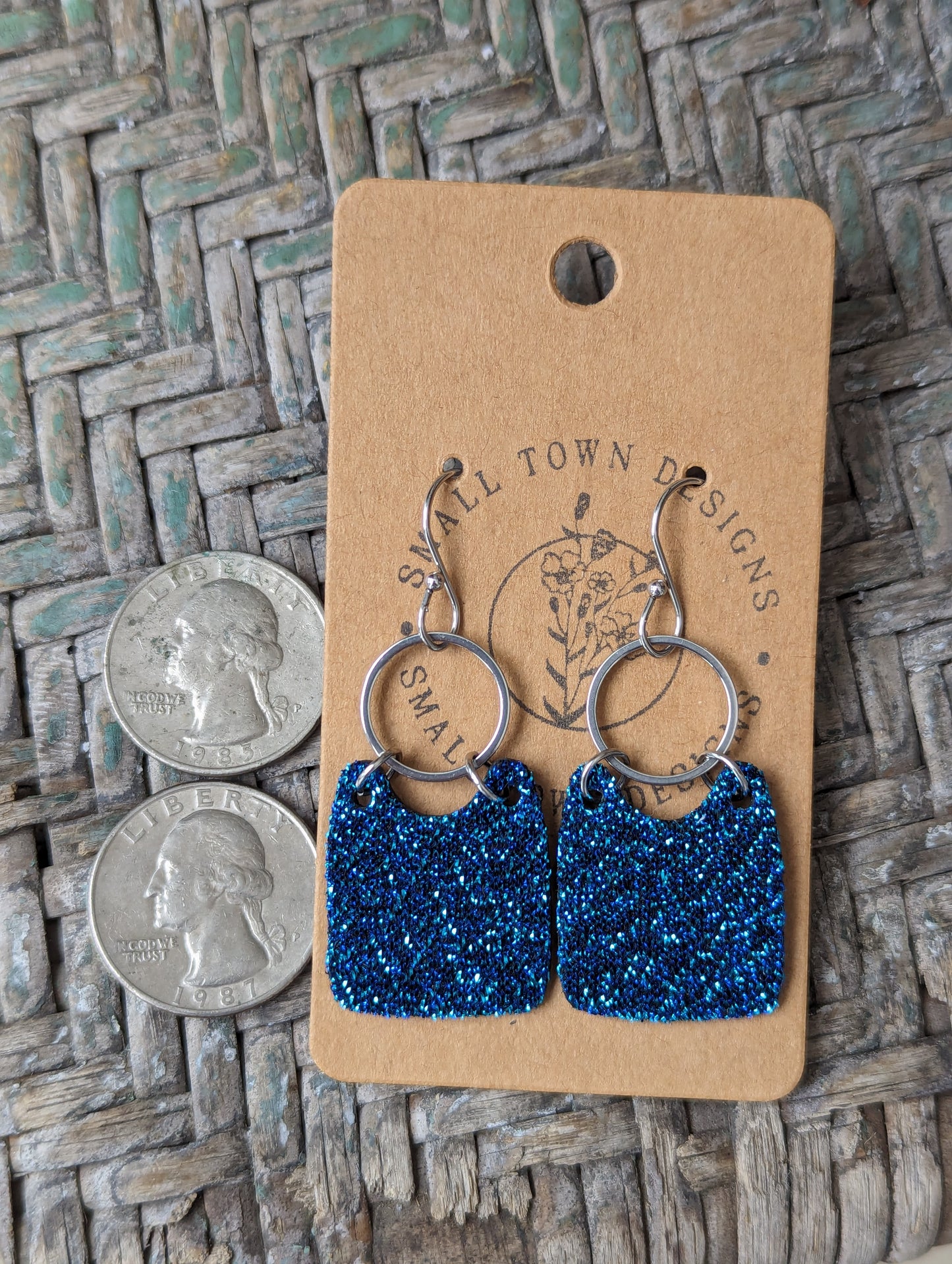 Glitter Ocean Dangles