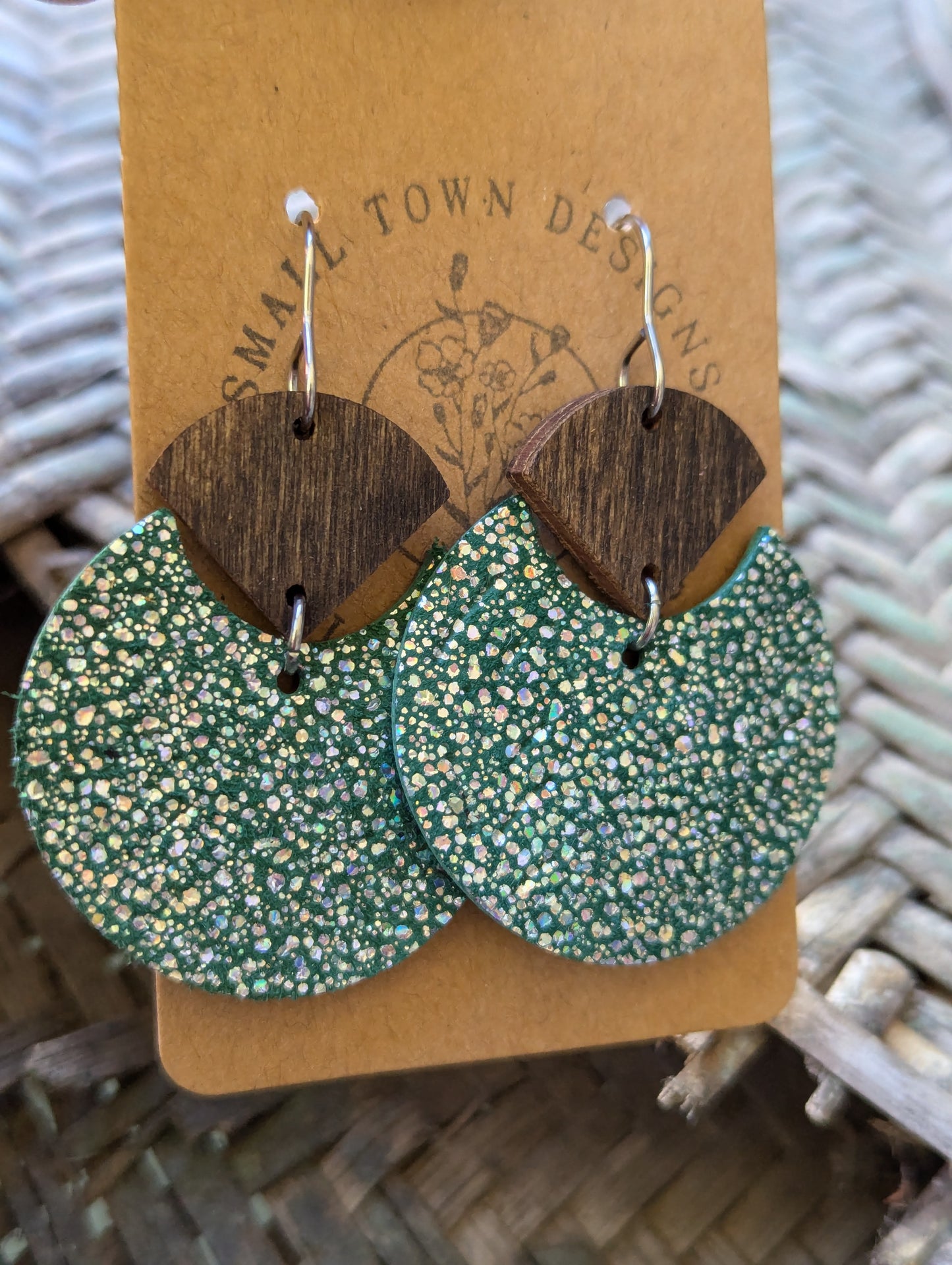 Glitter Emerald Drops