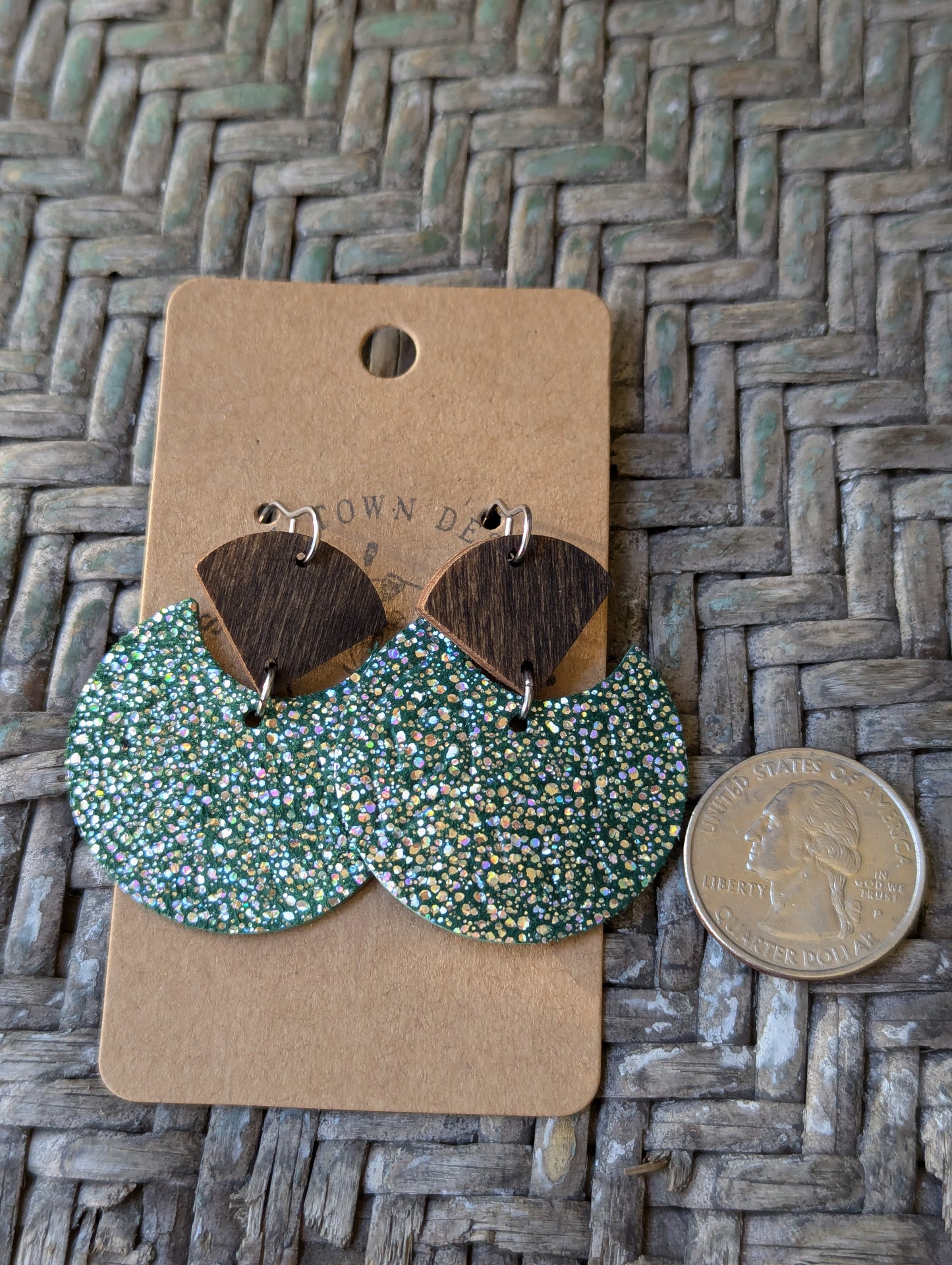 Glitter Emerald Drops