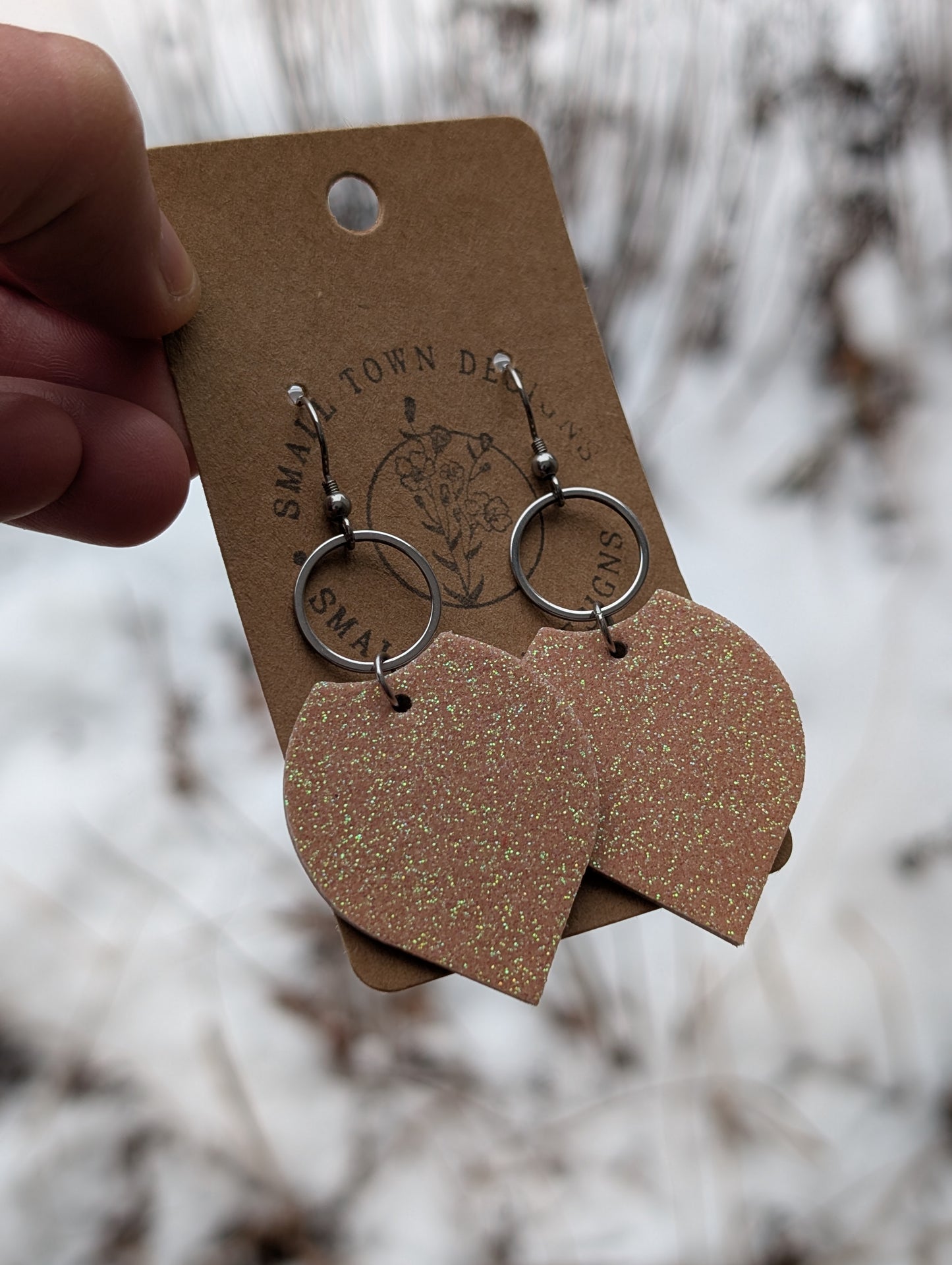 Caramel Pointed Dangles