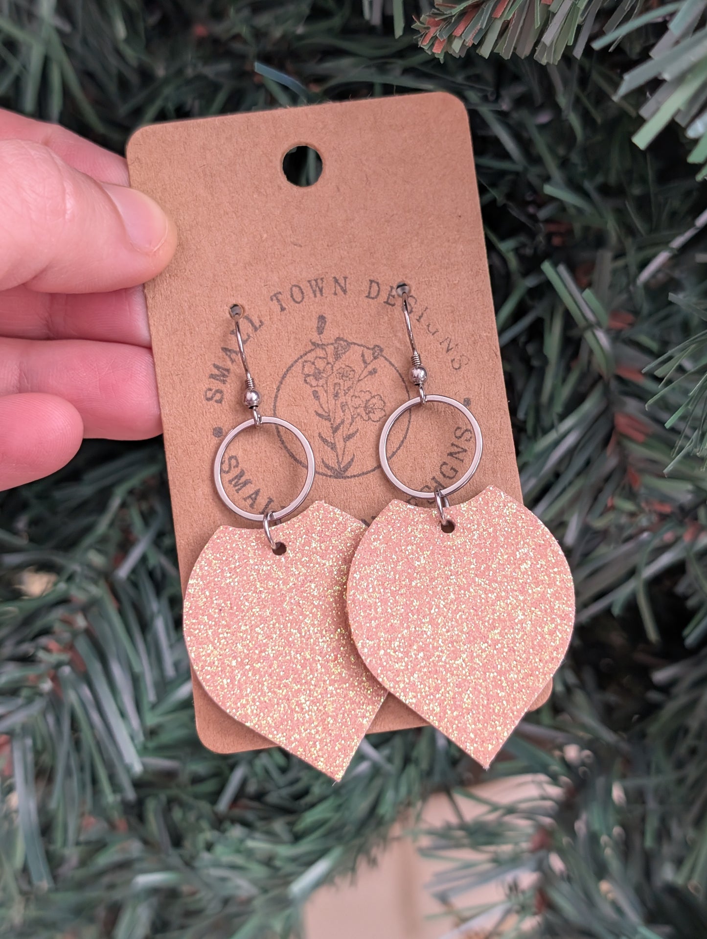 Caramel Pointed Dangles