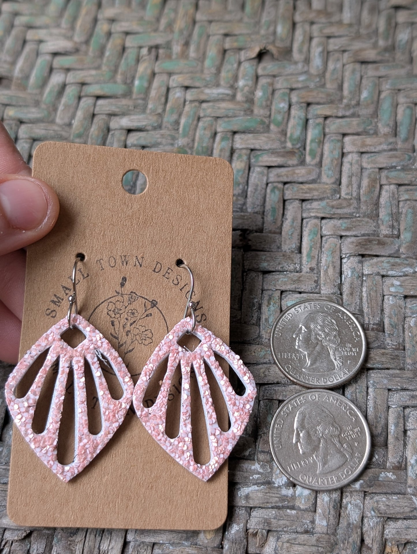 Pink Peach Dangles