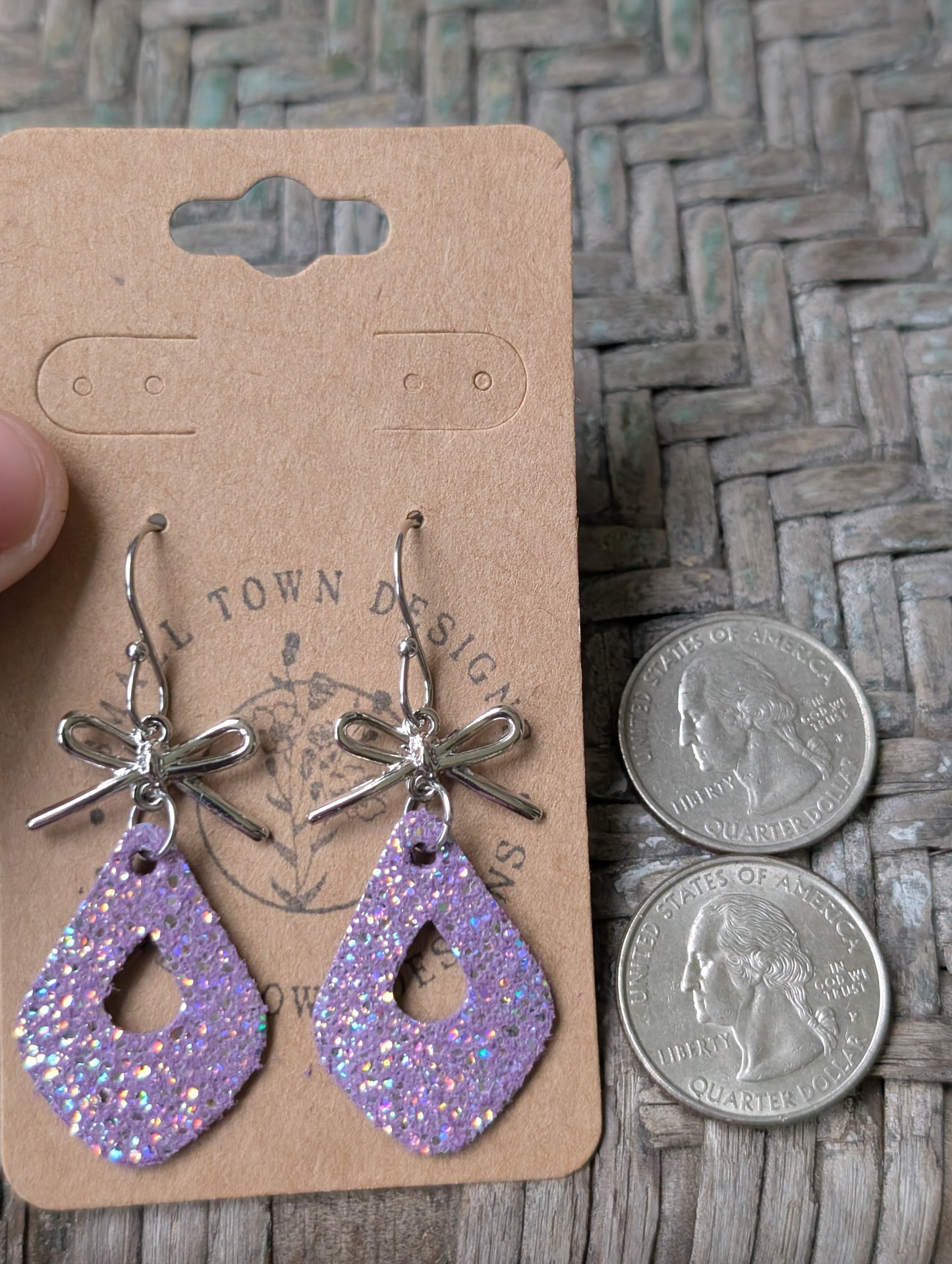 Purple Sparkly Drops