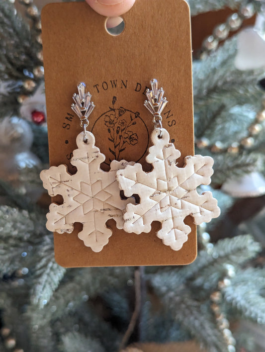 Elegant Embossed Snowflakes