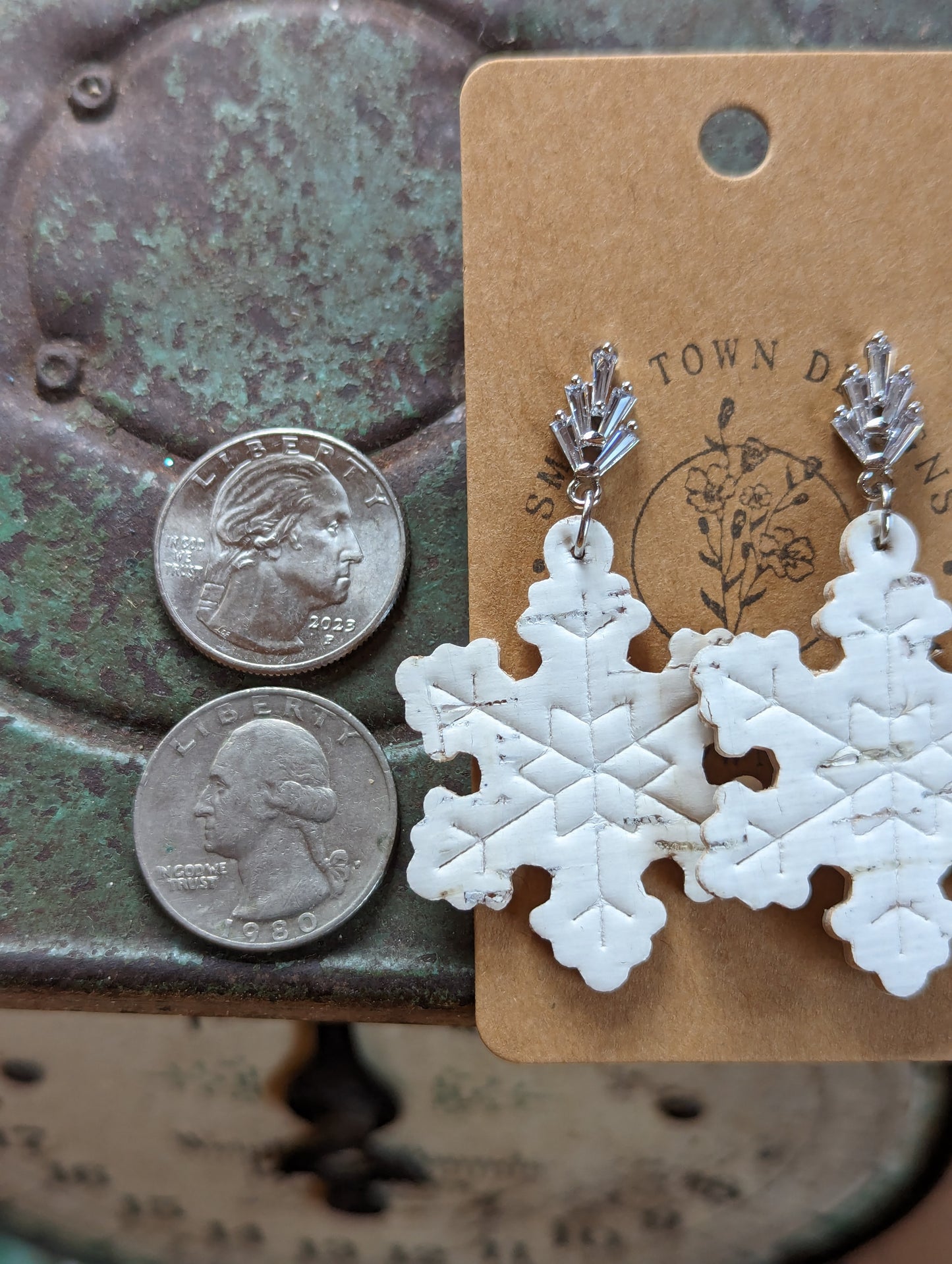 Elegant Embossed Snowflakes