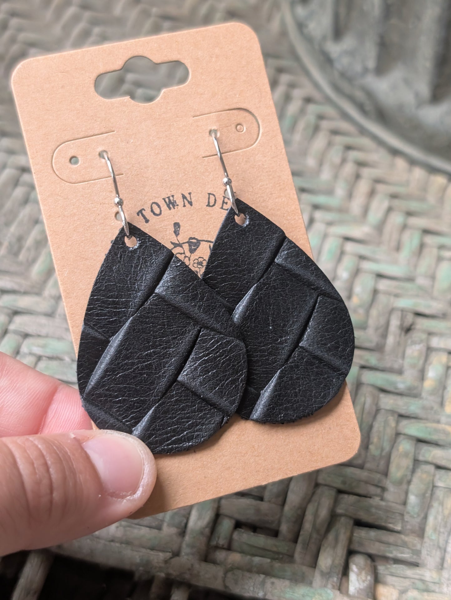 Black Braided Teardrops