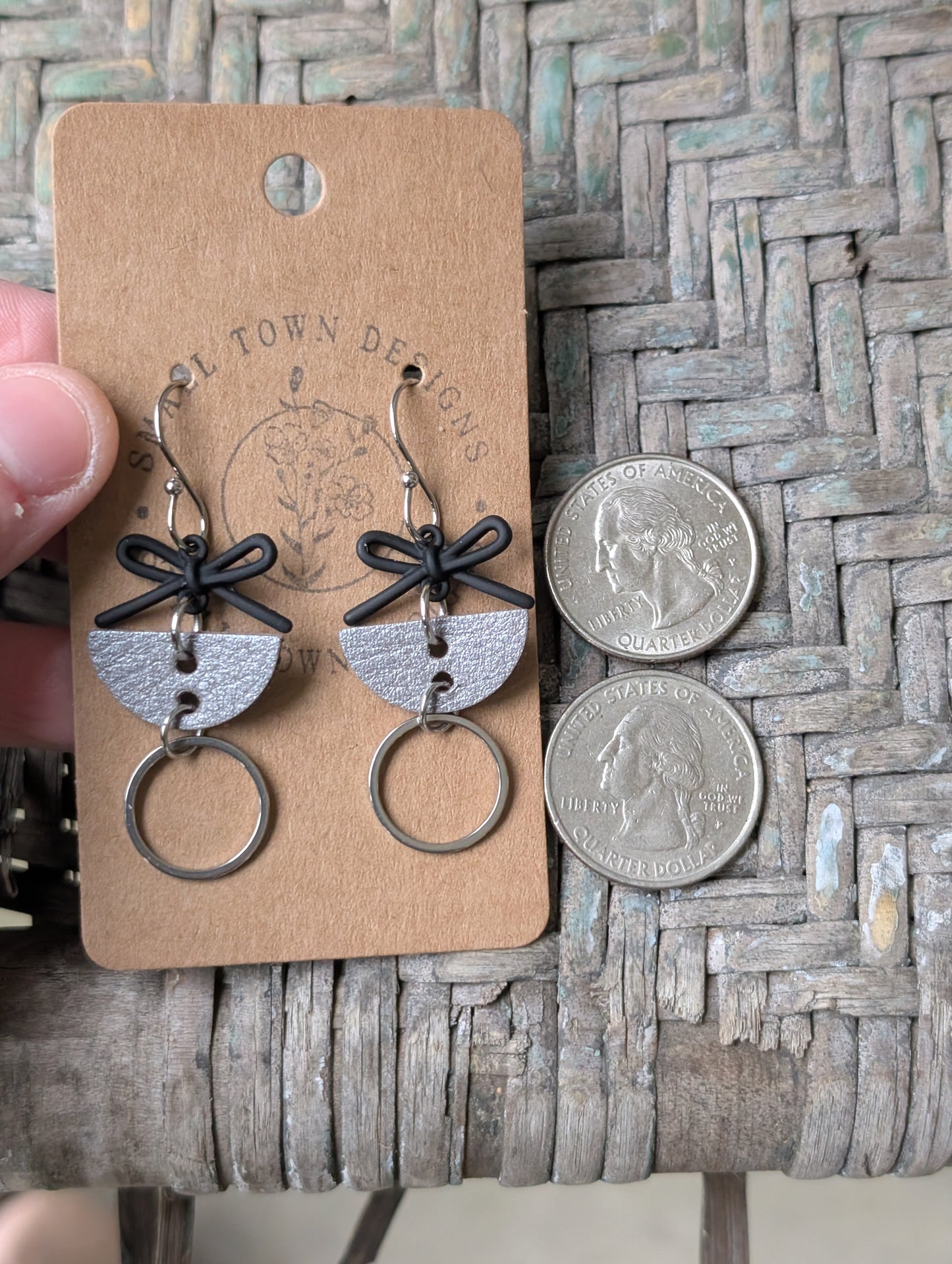 Metallic Gray Circles