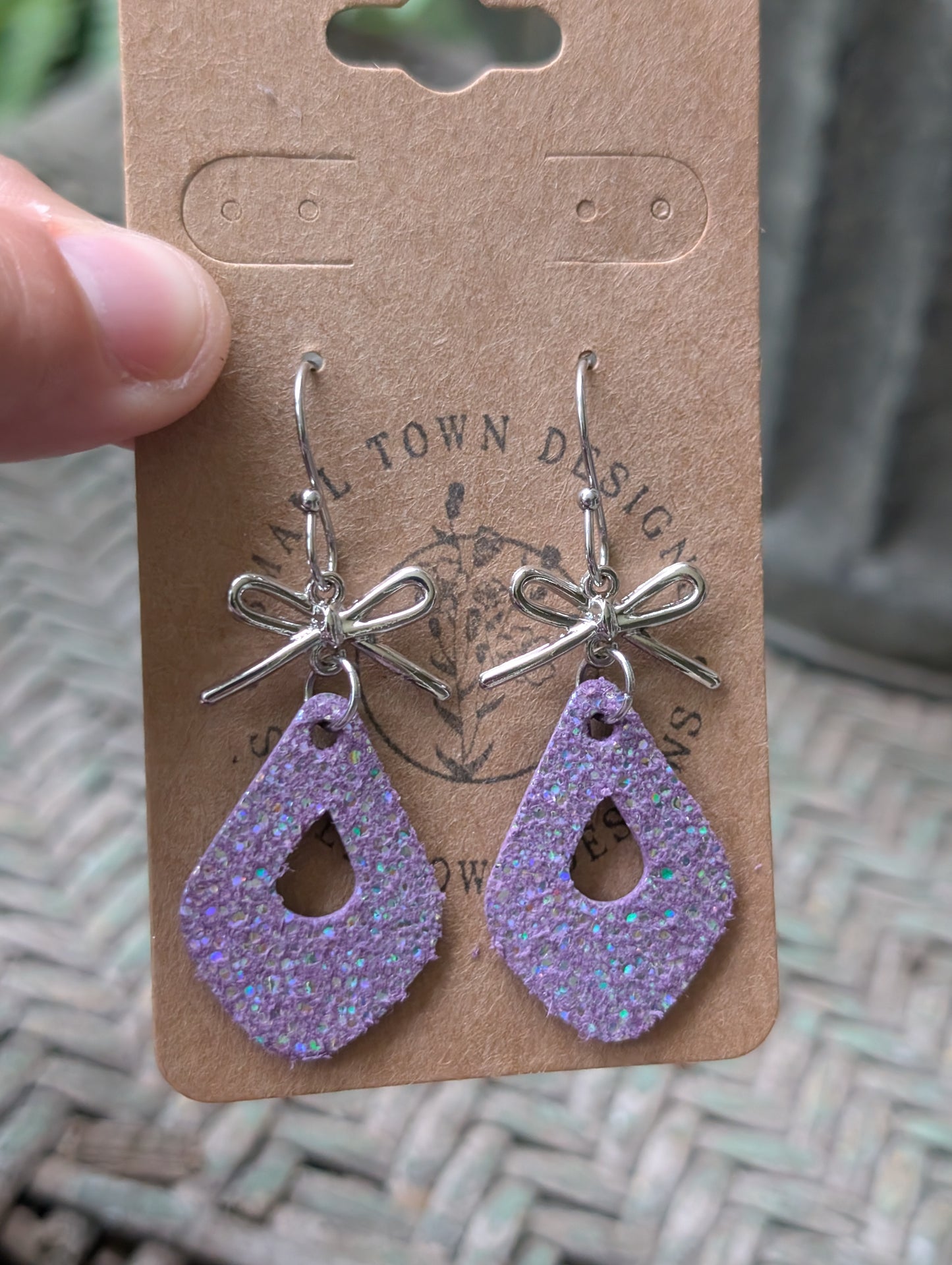 Purple Sparkly Drops