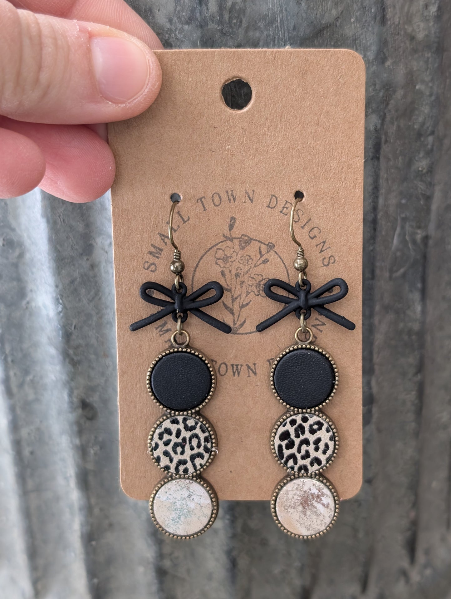 Black, Leopard, Marble Trios