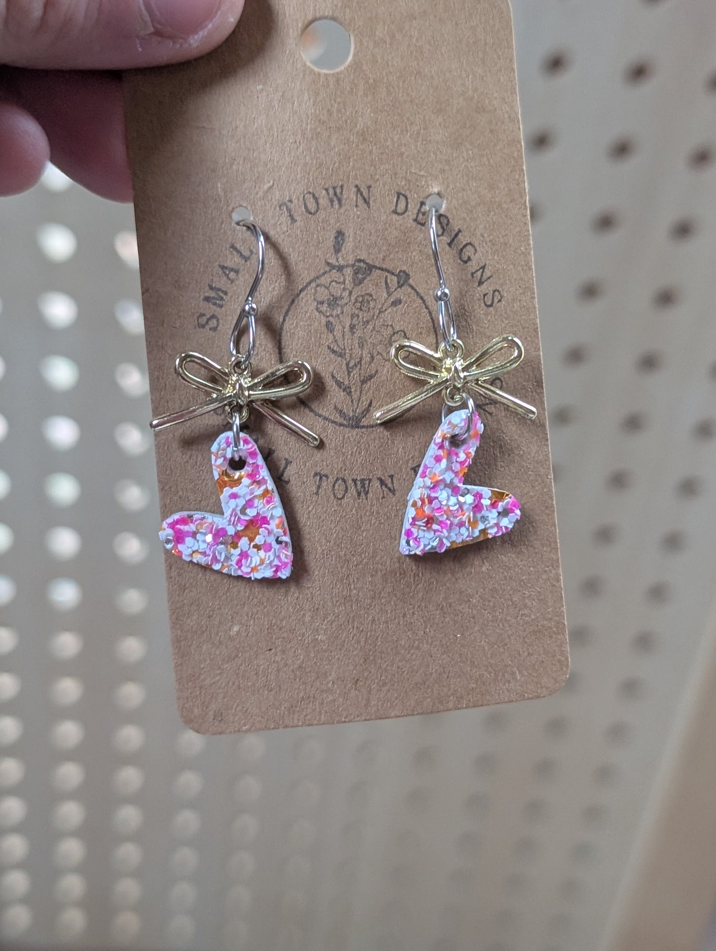 Multi pink heart with bow