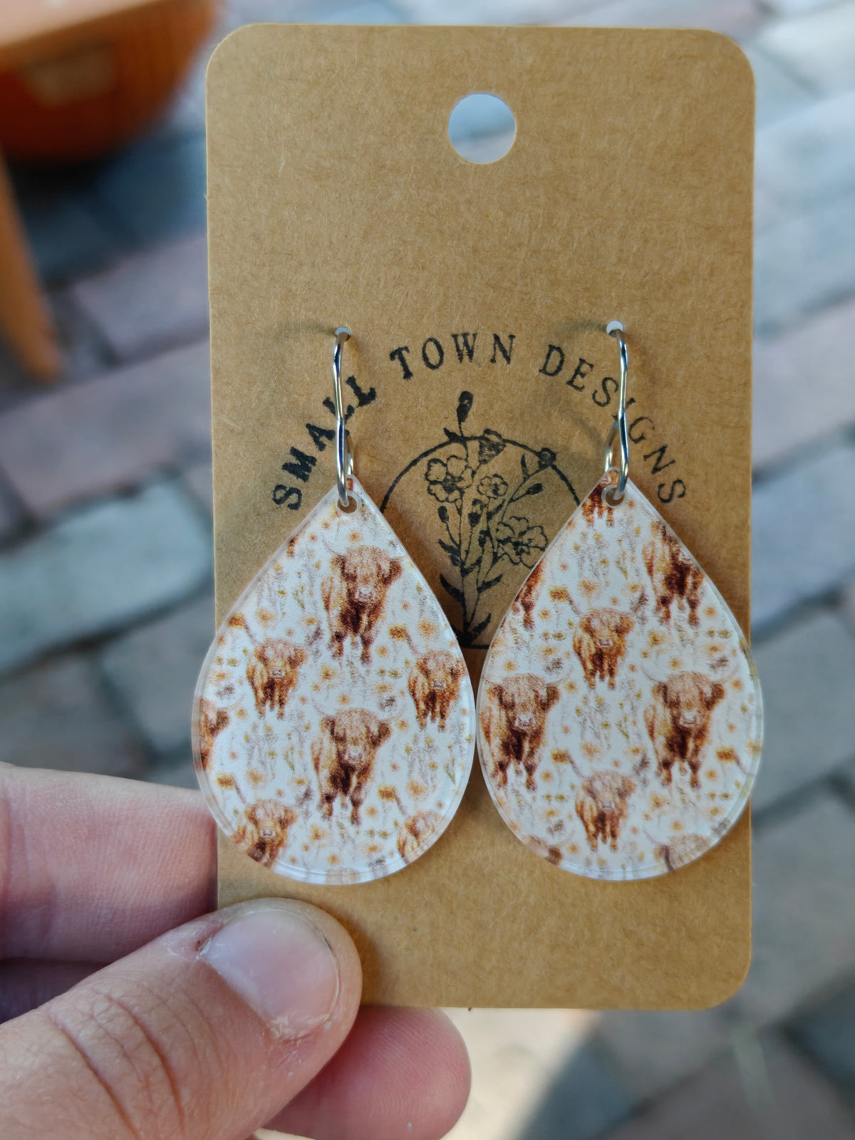 Highland cow teardrops