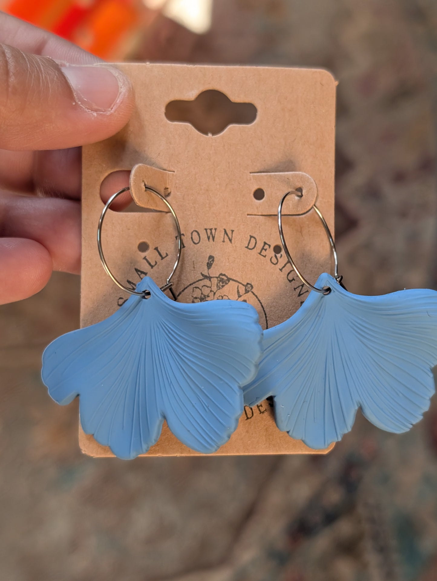 Blue Periwinkle Gingko Hoops