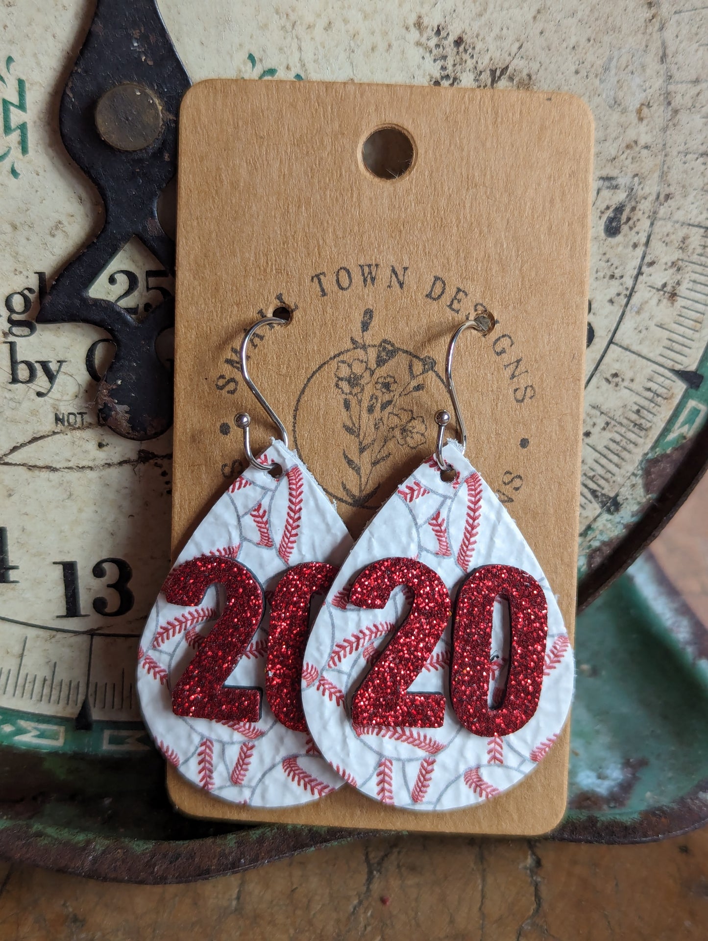 Custom Softball/Baseball # Earrings