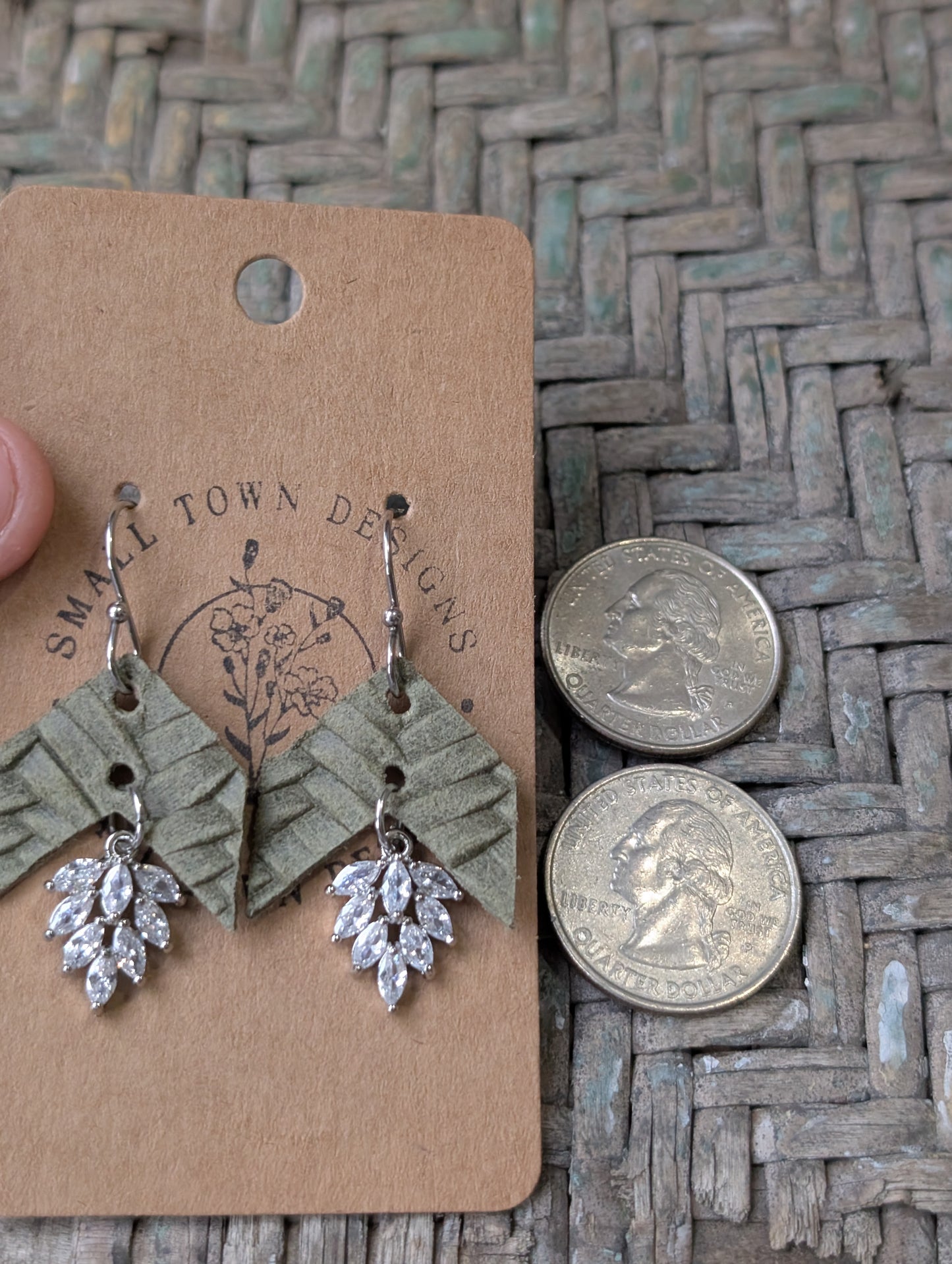 Olive Braided Elegant Chevrons