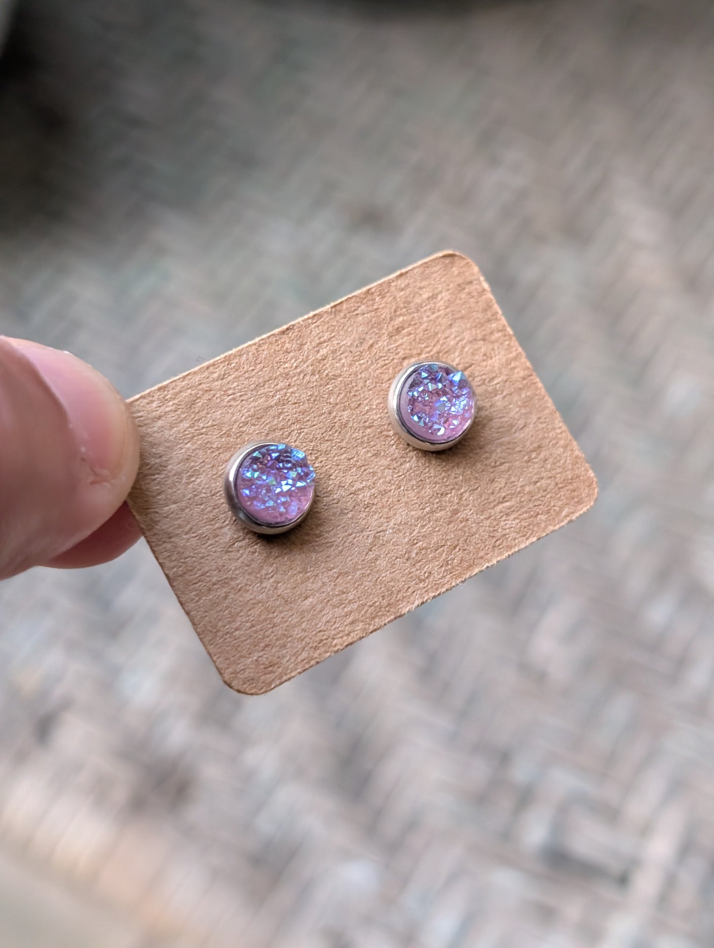 6mm Purple/Pink Studs
