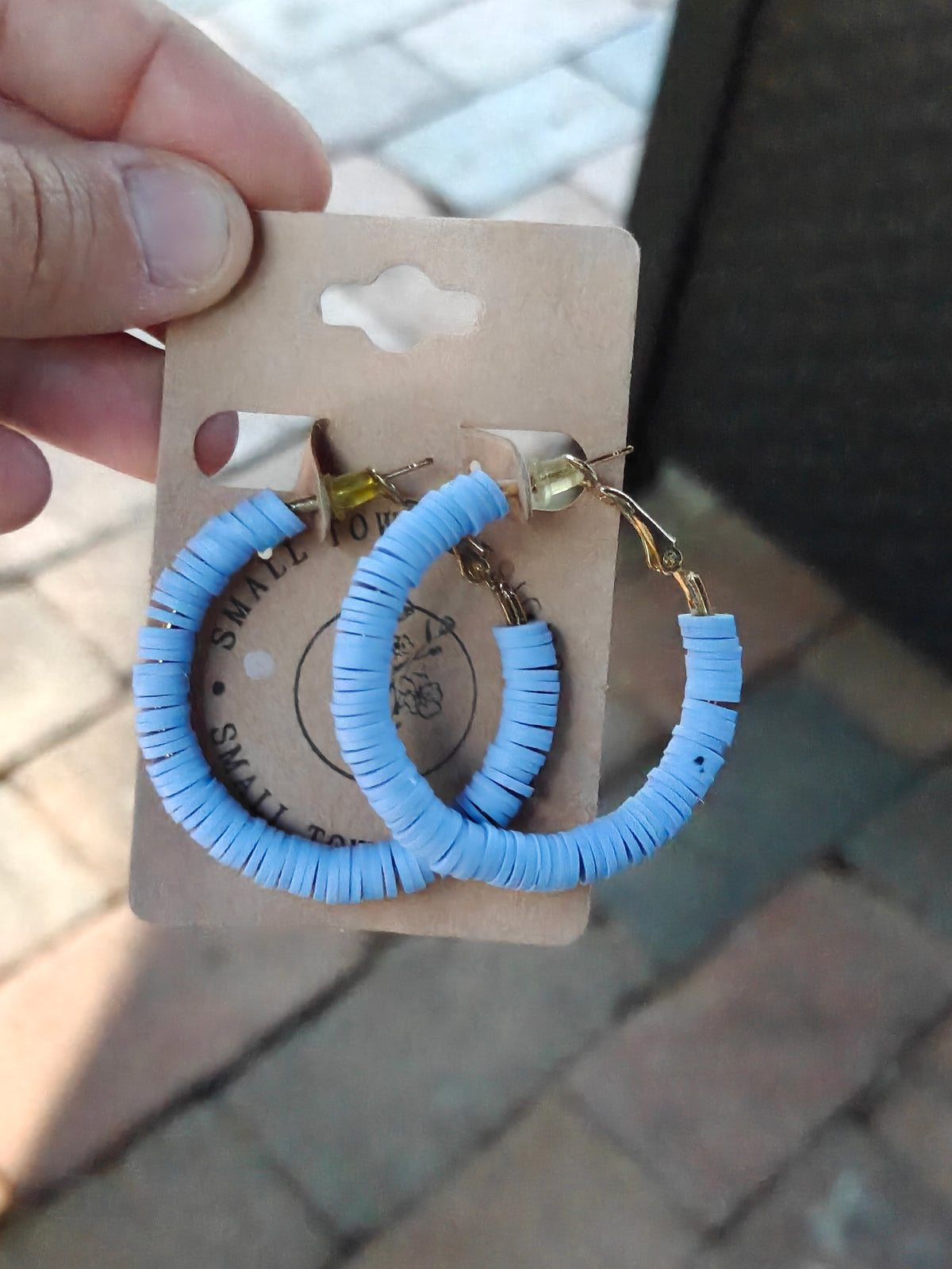 Periwinkle 40mm hoops