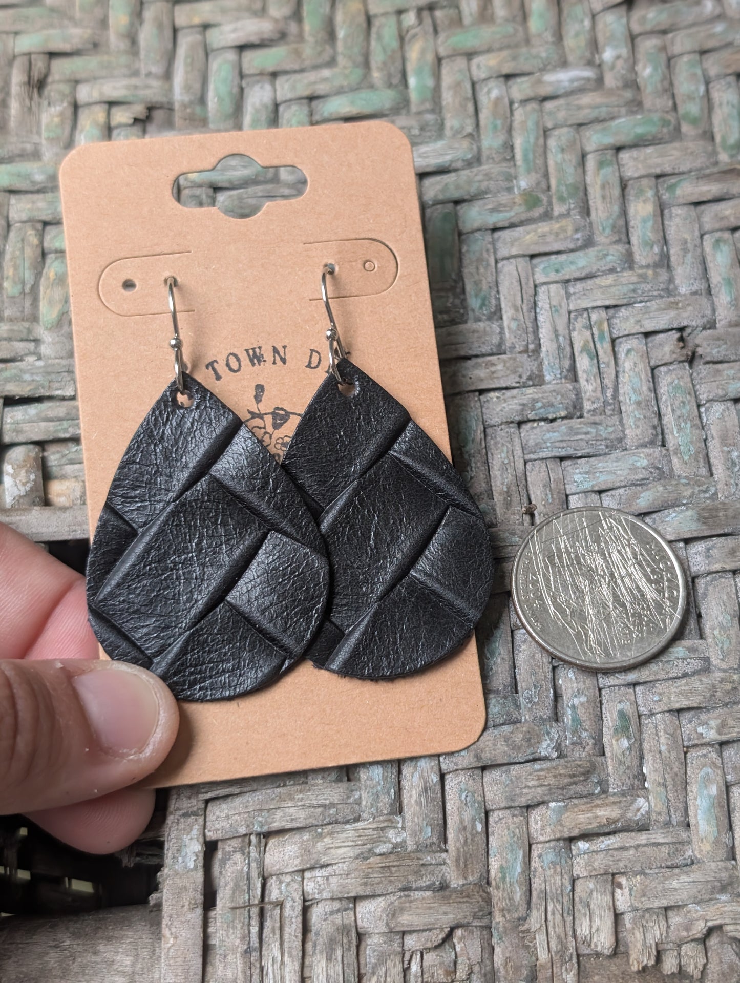Black Braided Teardrops