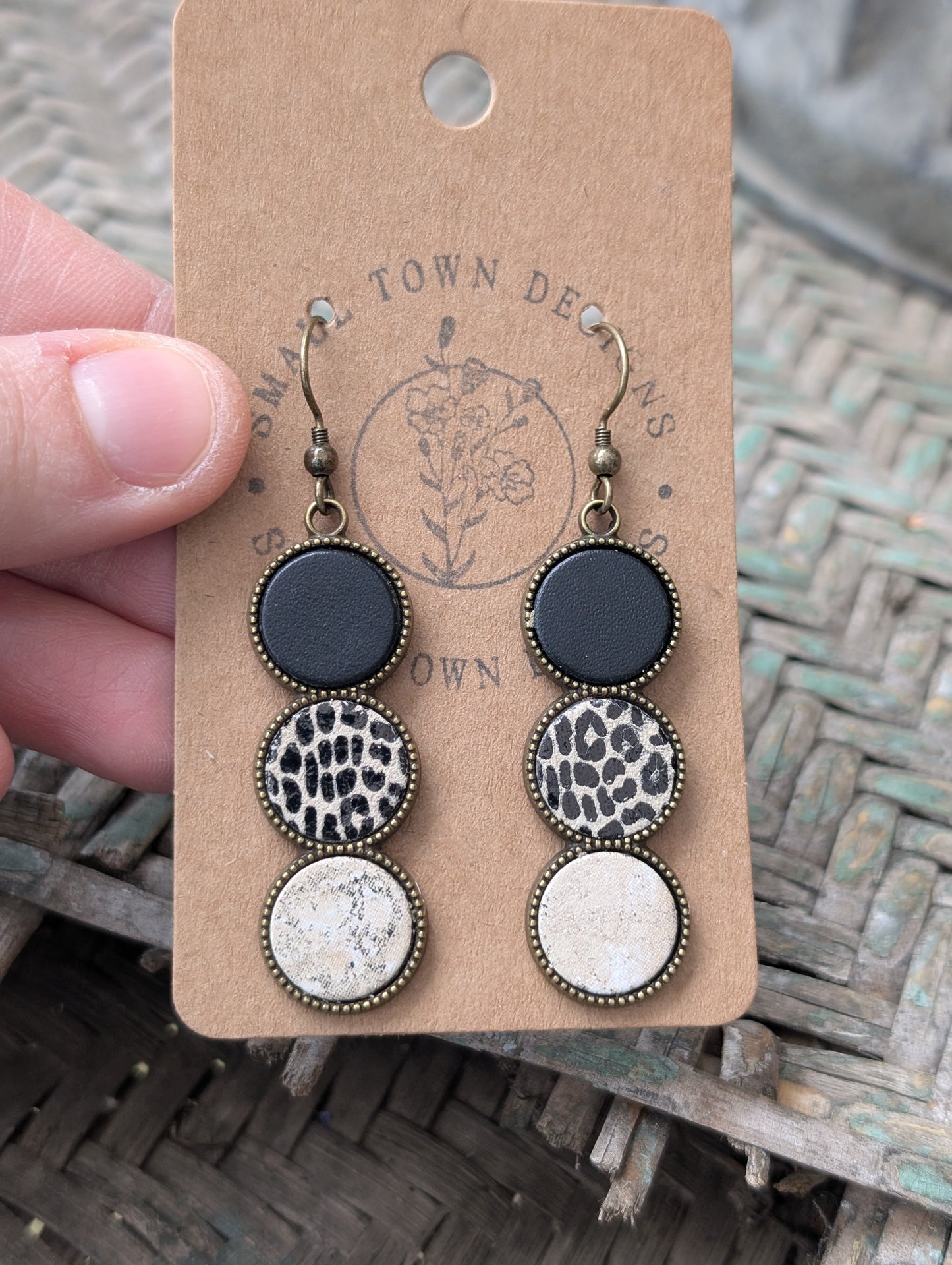 Black, Leopard, Marble Trios