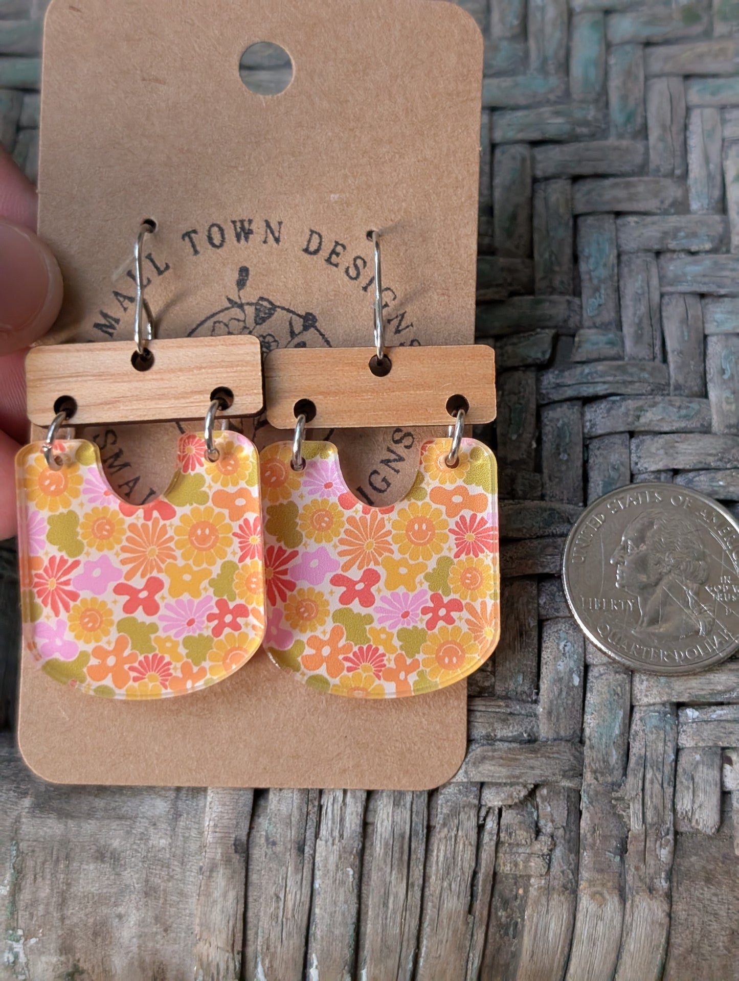 Groovy Floral Dangles