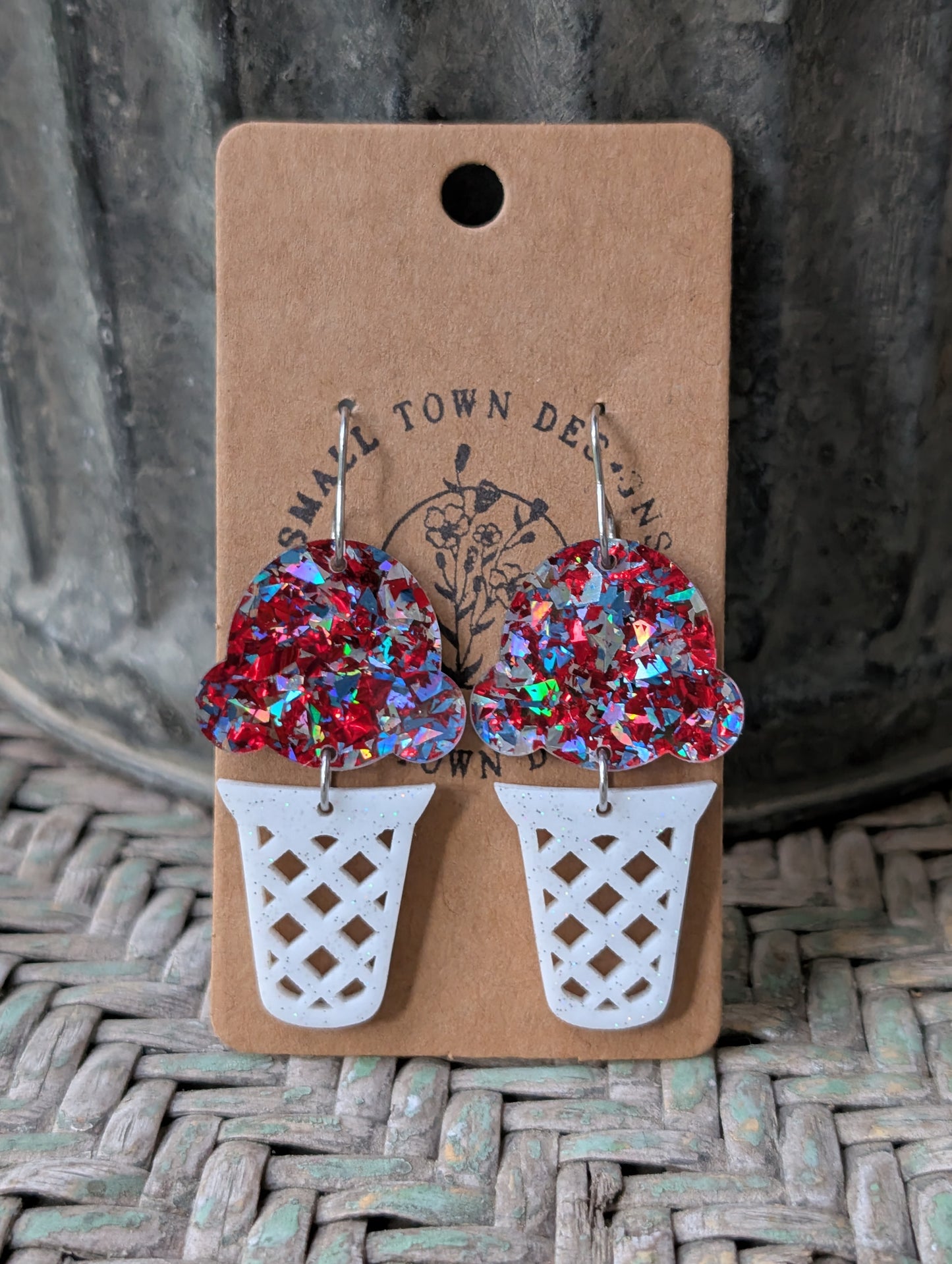 Patriotic Ice Cream Dangles