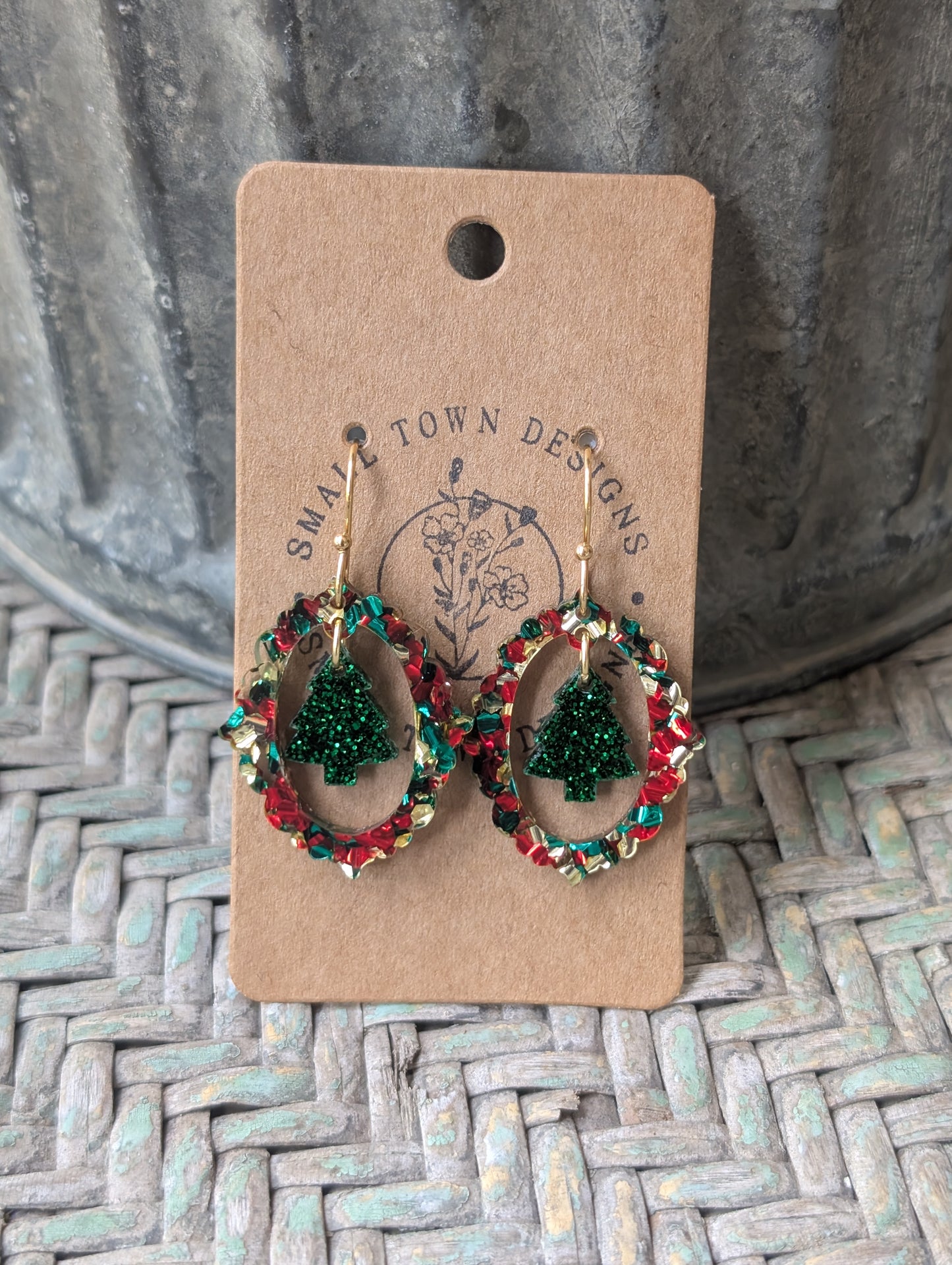 Vintage Framed Christmas Tree