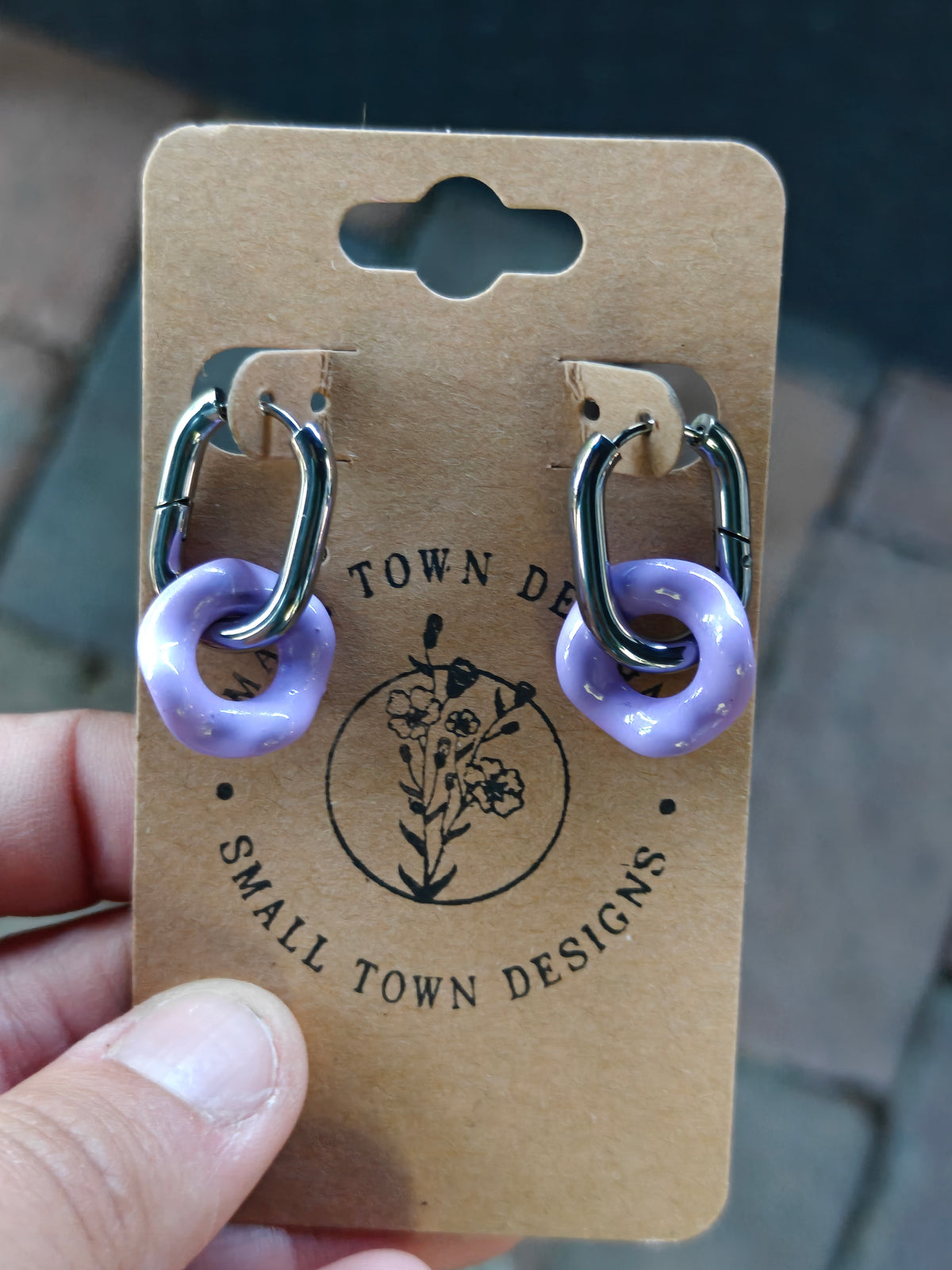 Lavender hoops