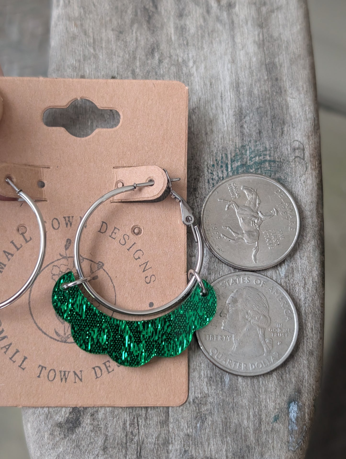 Shimmer Green Hoop