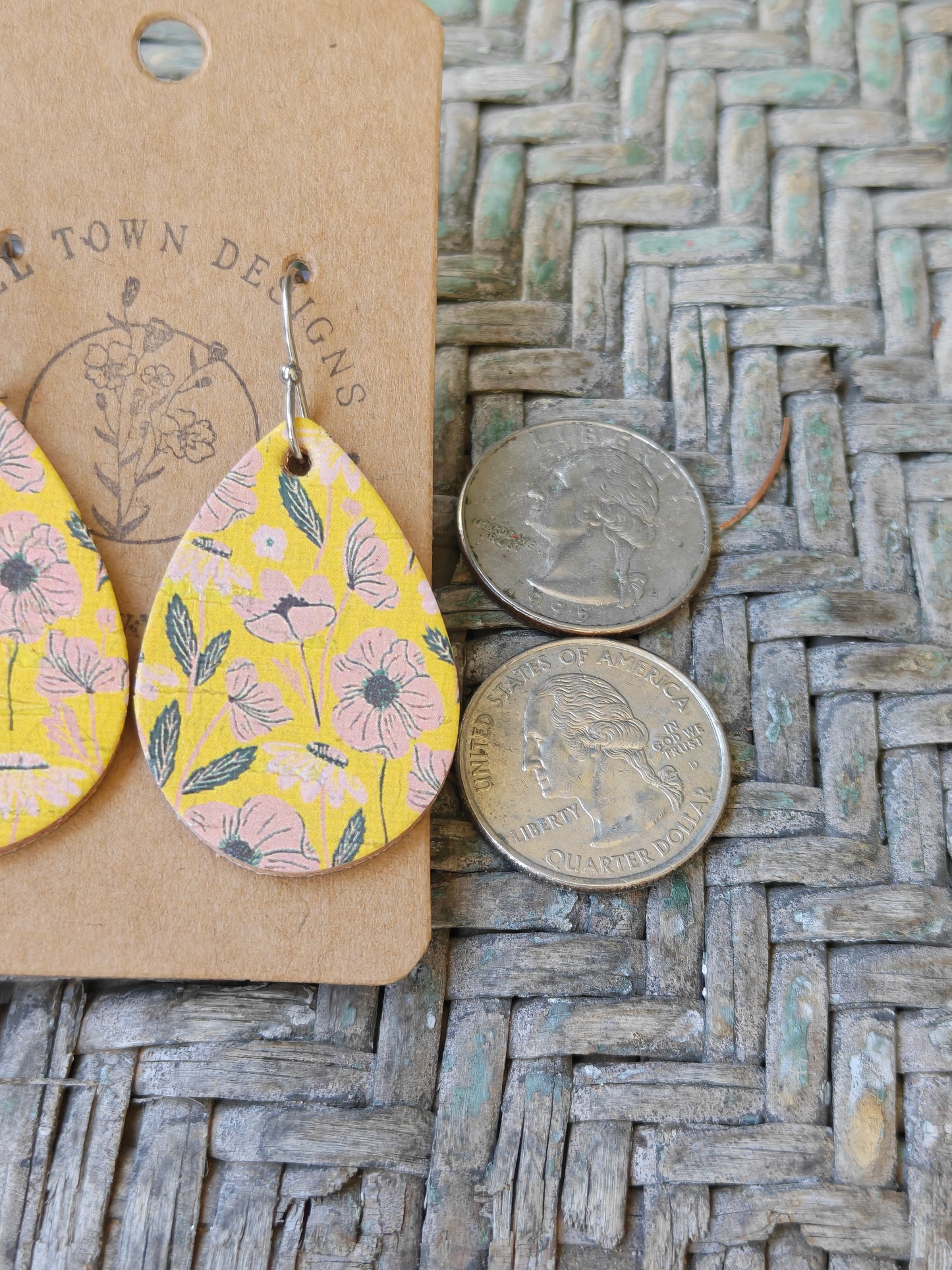 Yellow Floral Teardrops