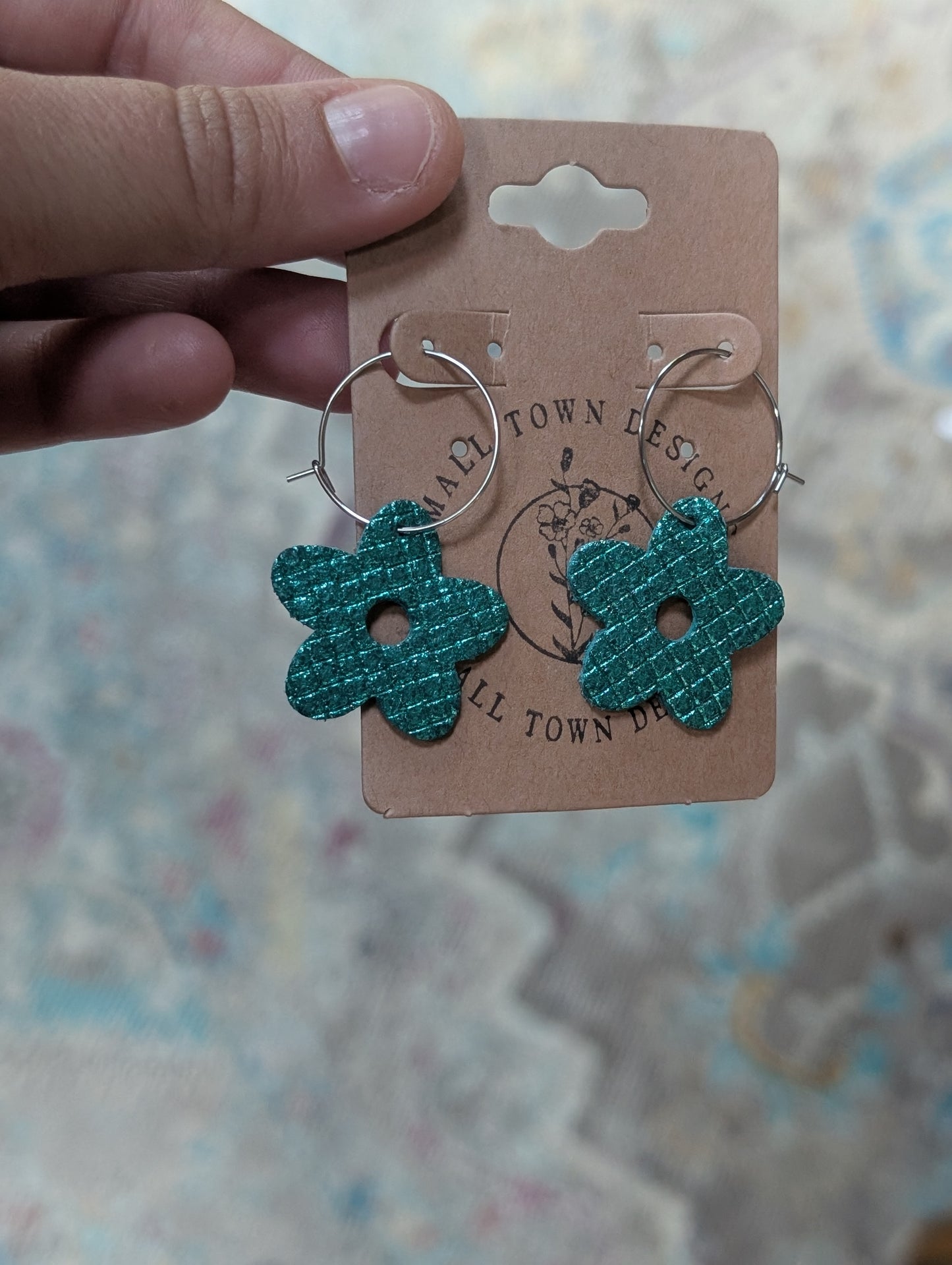 Teal Flowers
