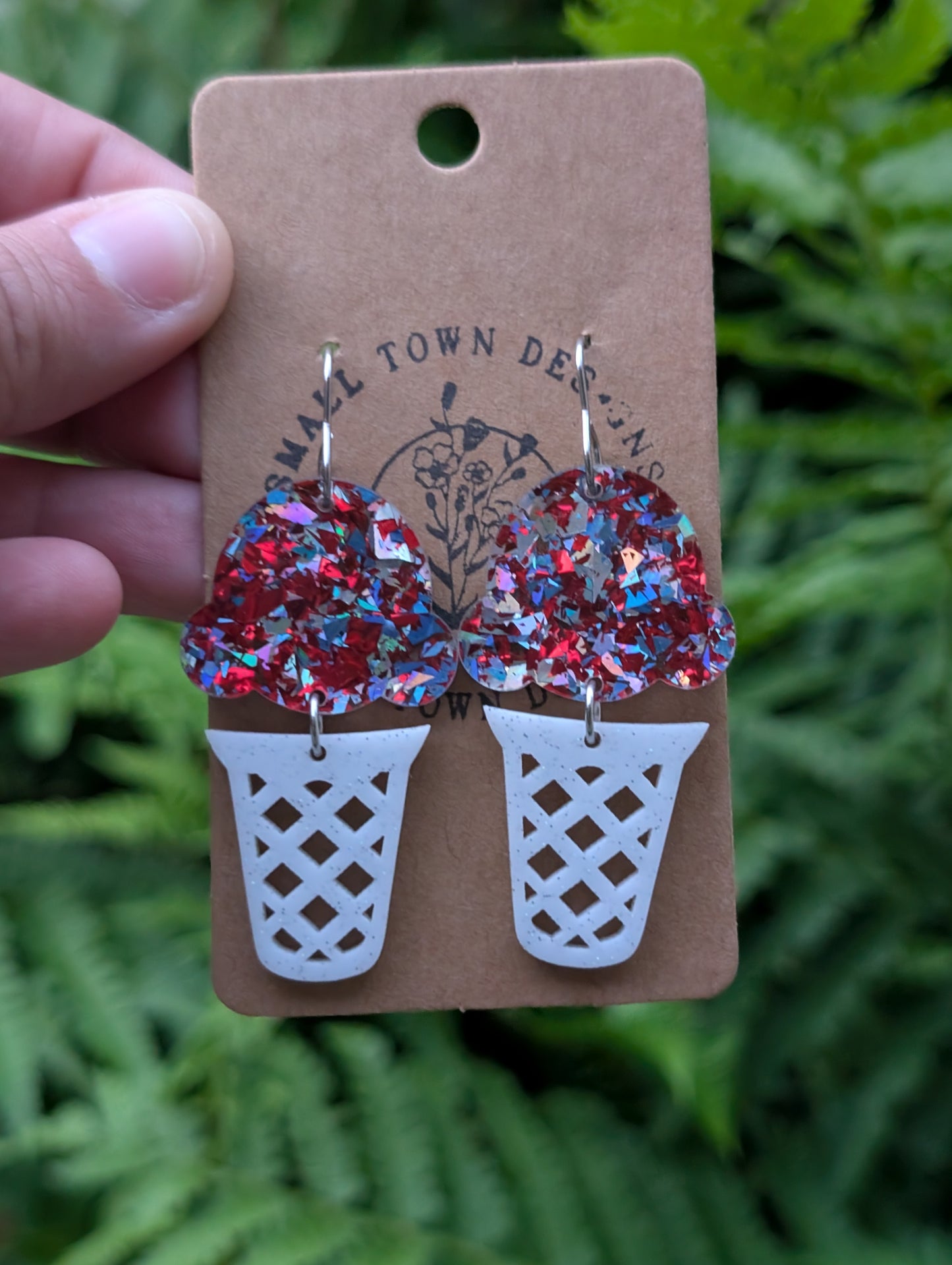 Patriotic Ice Cream Dangles
