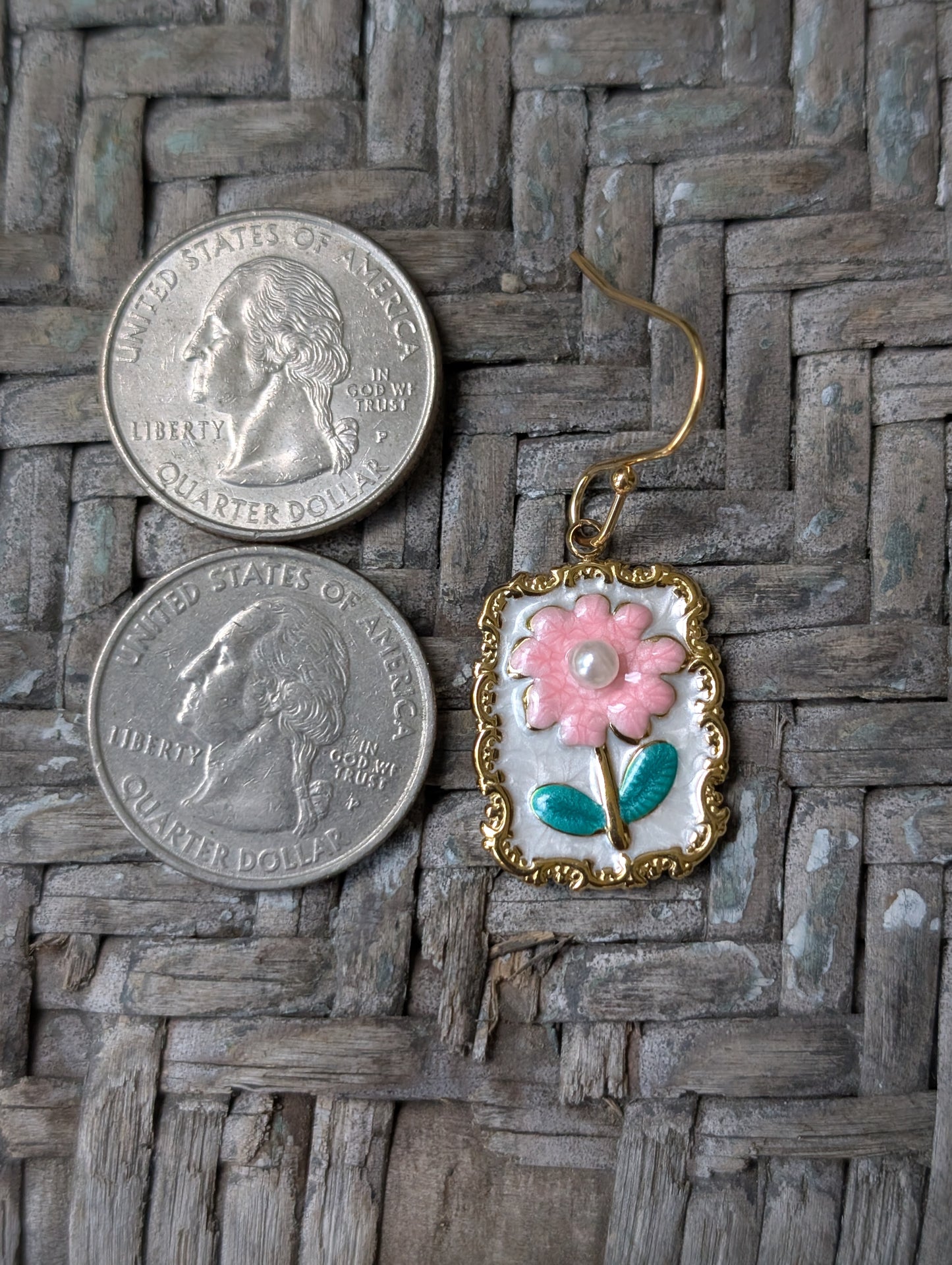 Pink Flower Rectangles