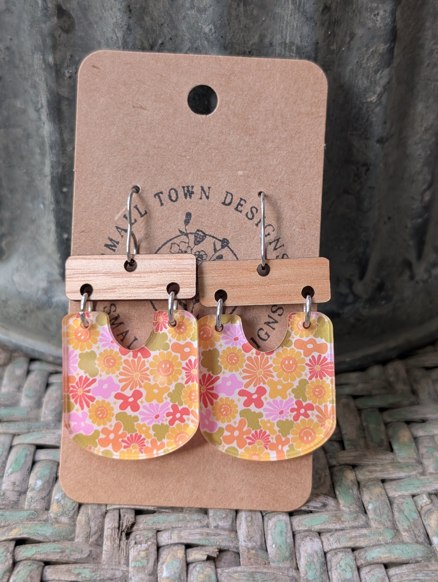 Groovy Floral Dangles