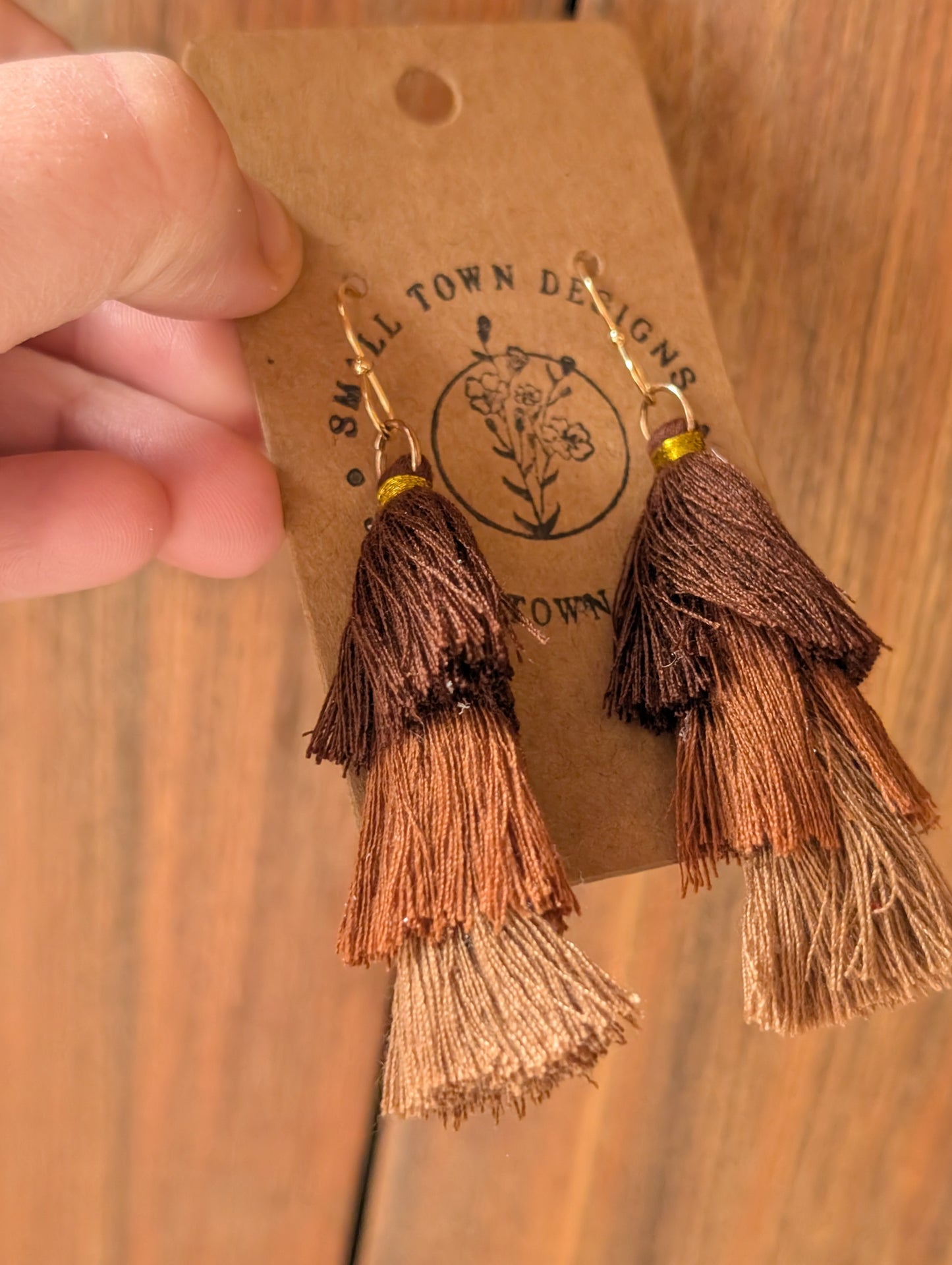 Brown tassels