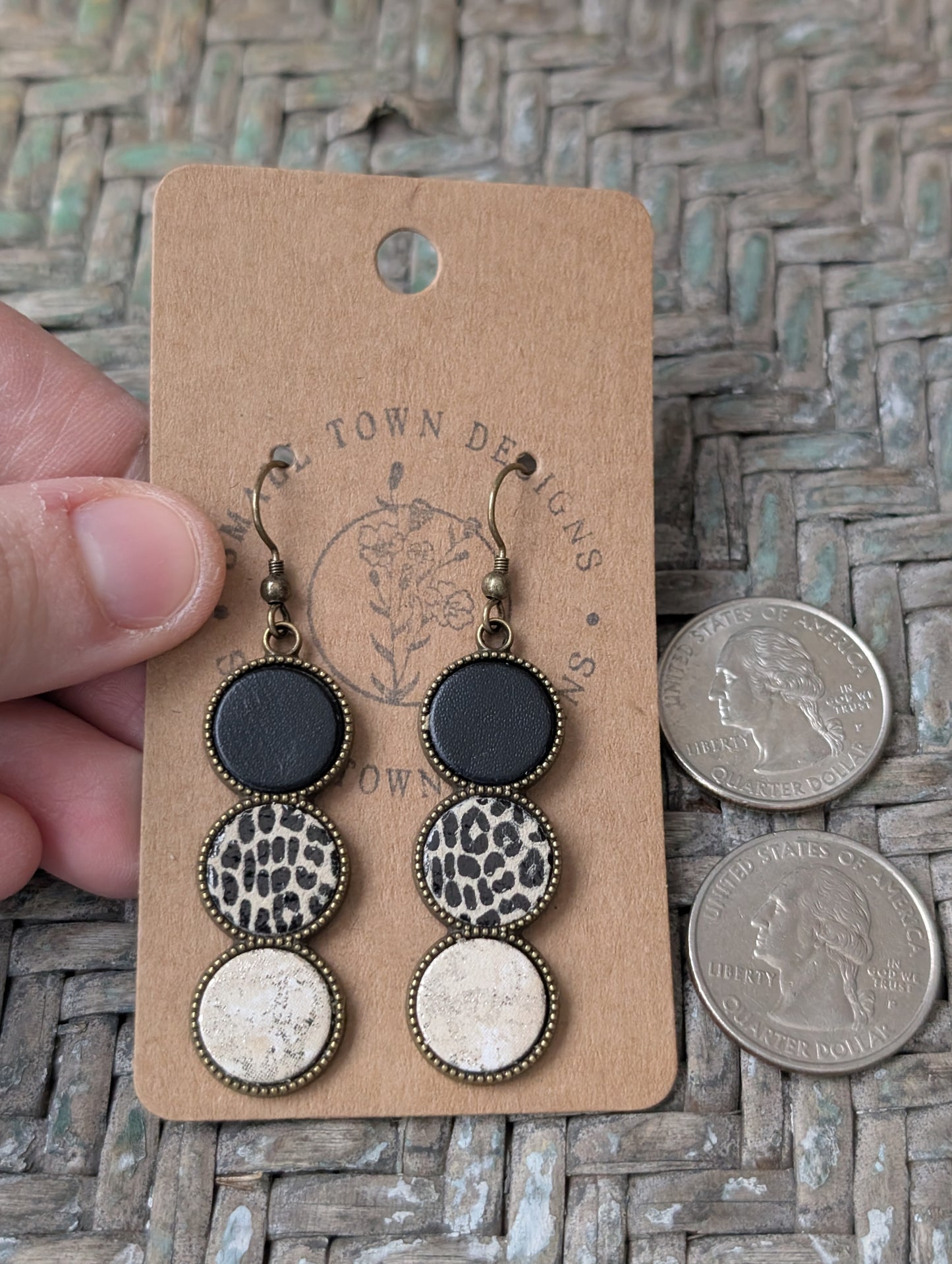 Black, Leopard, Marble Trios