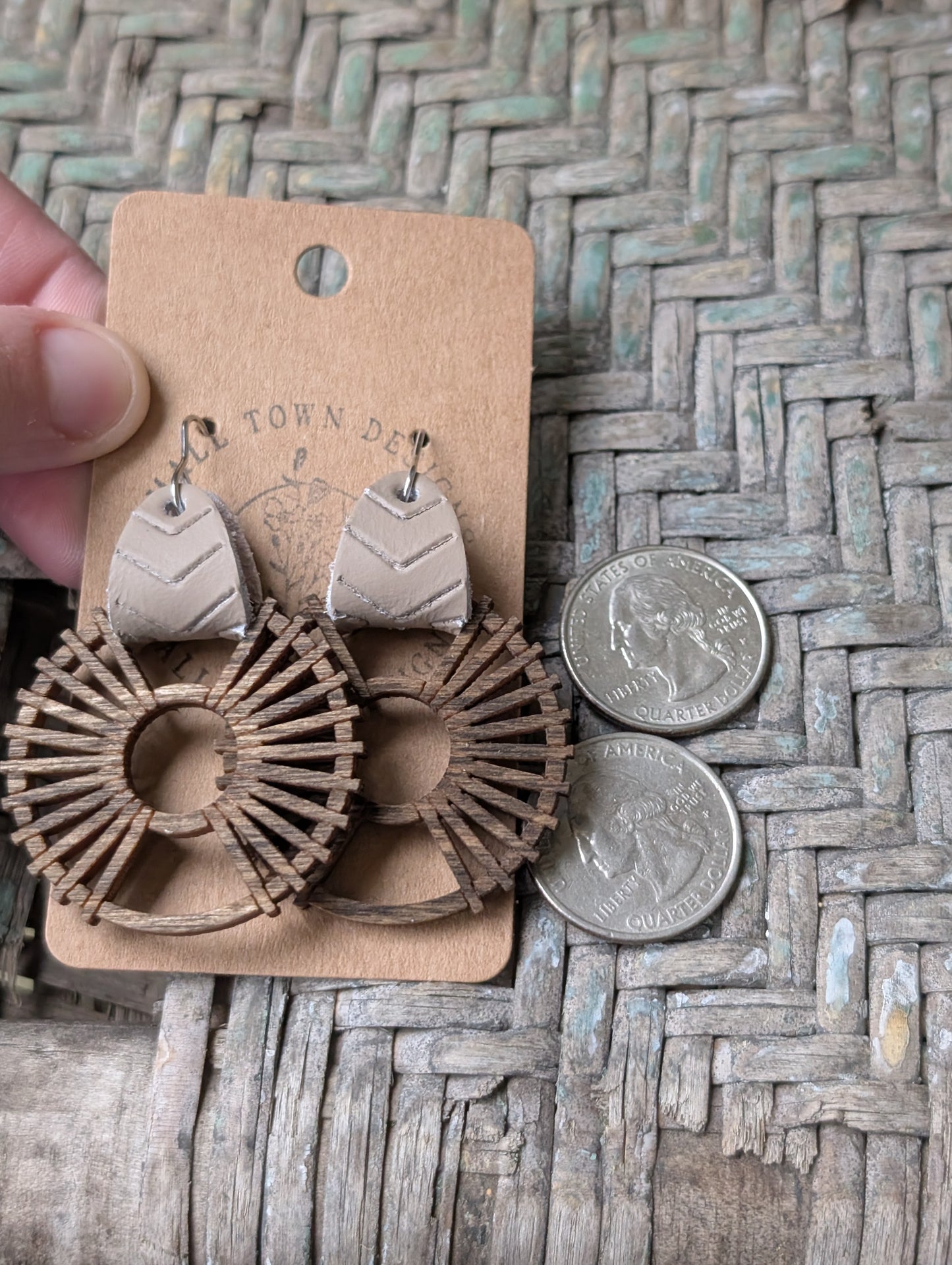 Dusty Taupe Wooden Circles