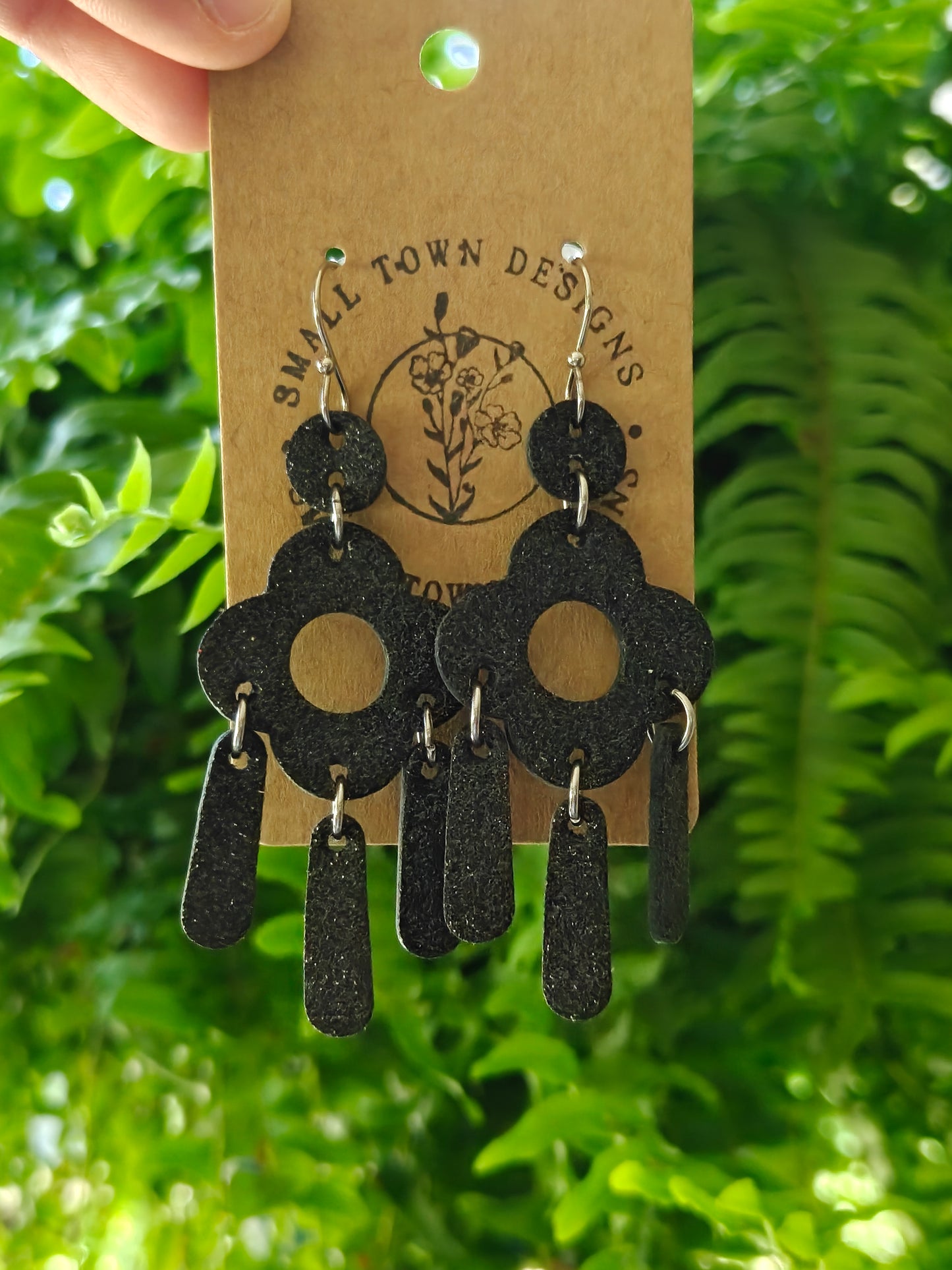 Black Chandelier Dangles