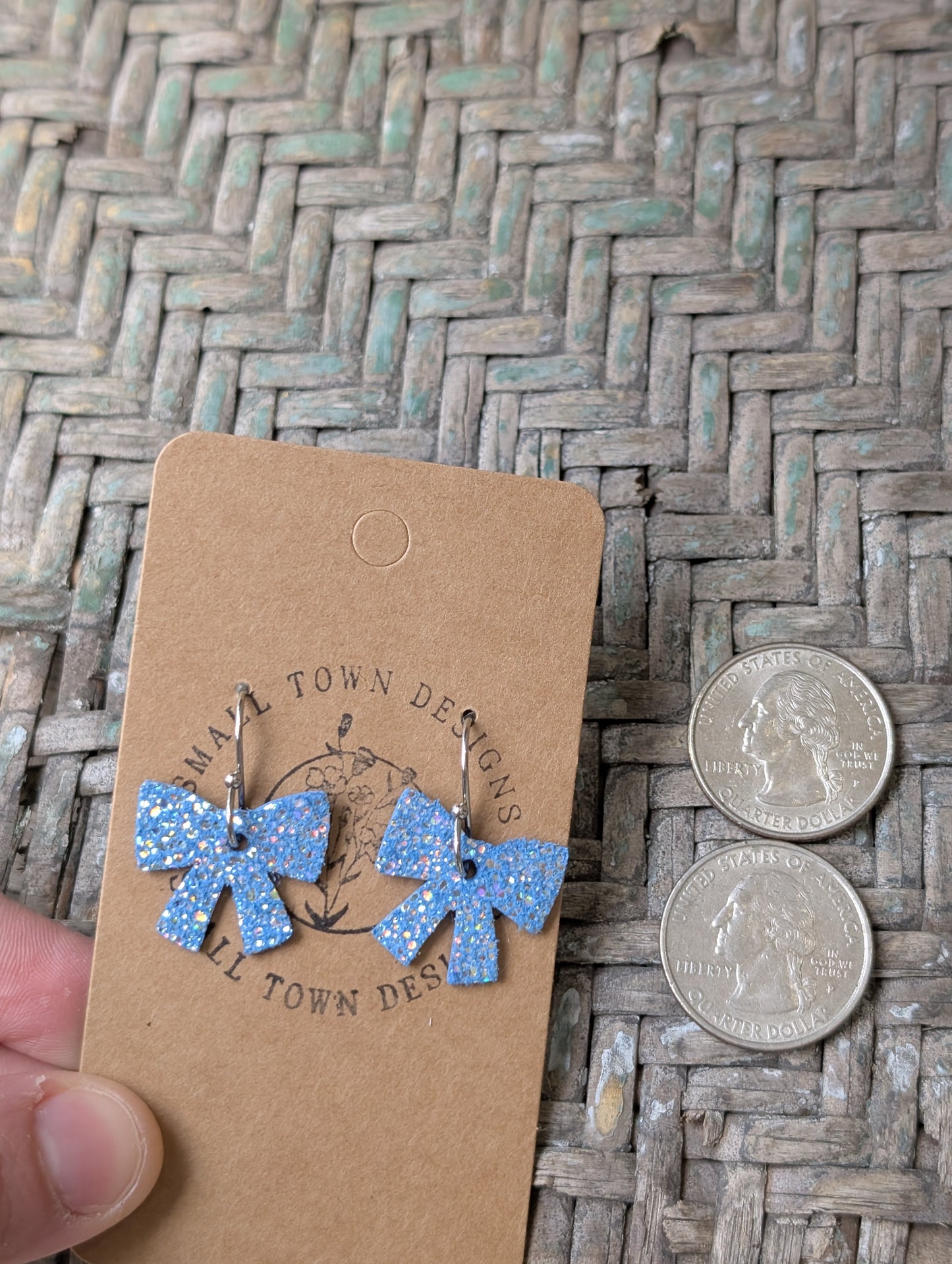 Sparkly Blue Bows