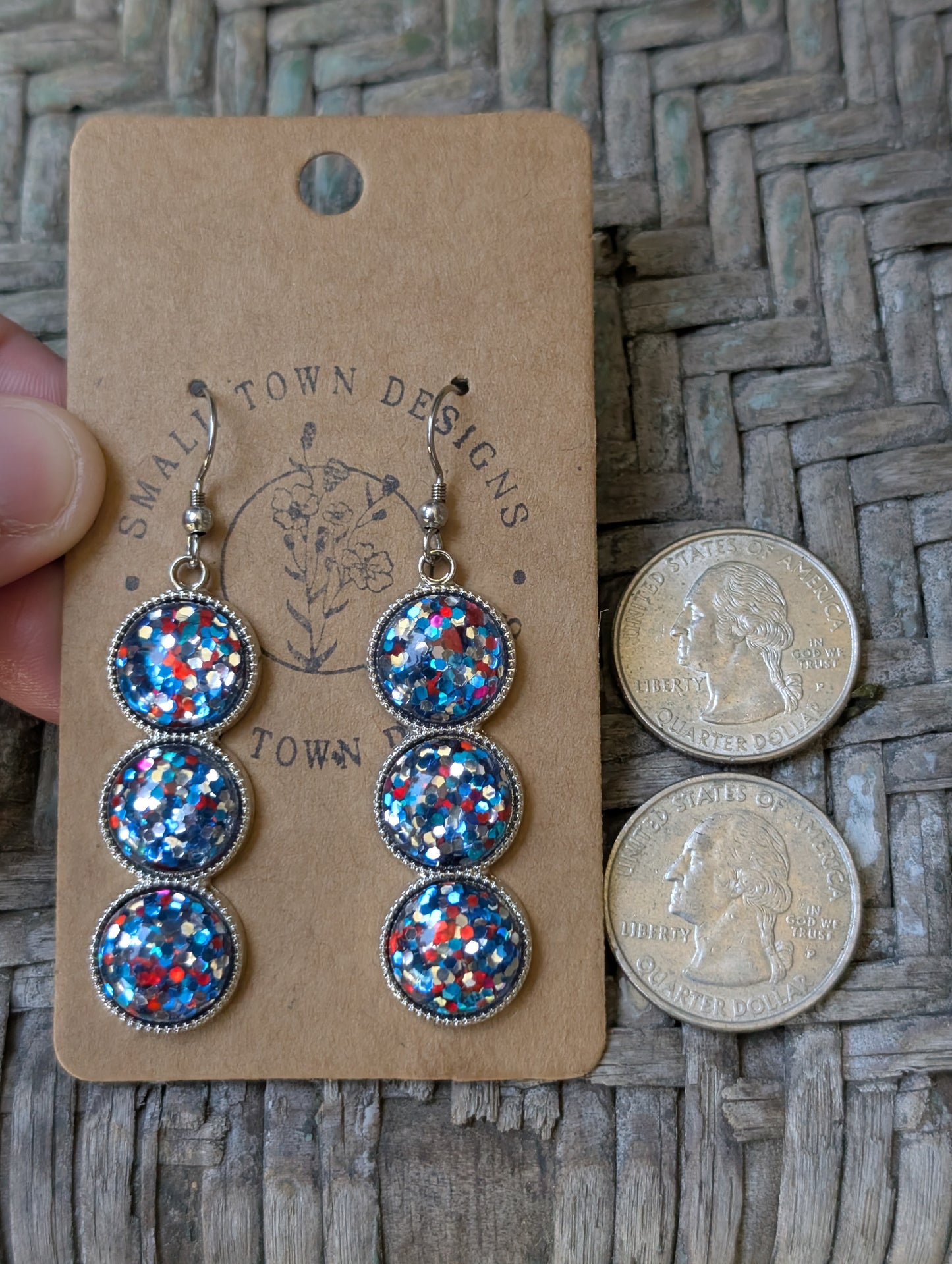 Patriotic Glitter Trios