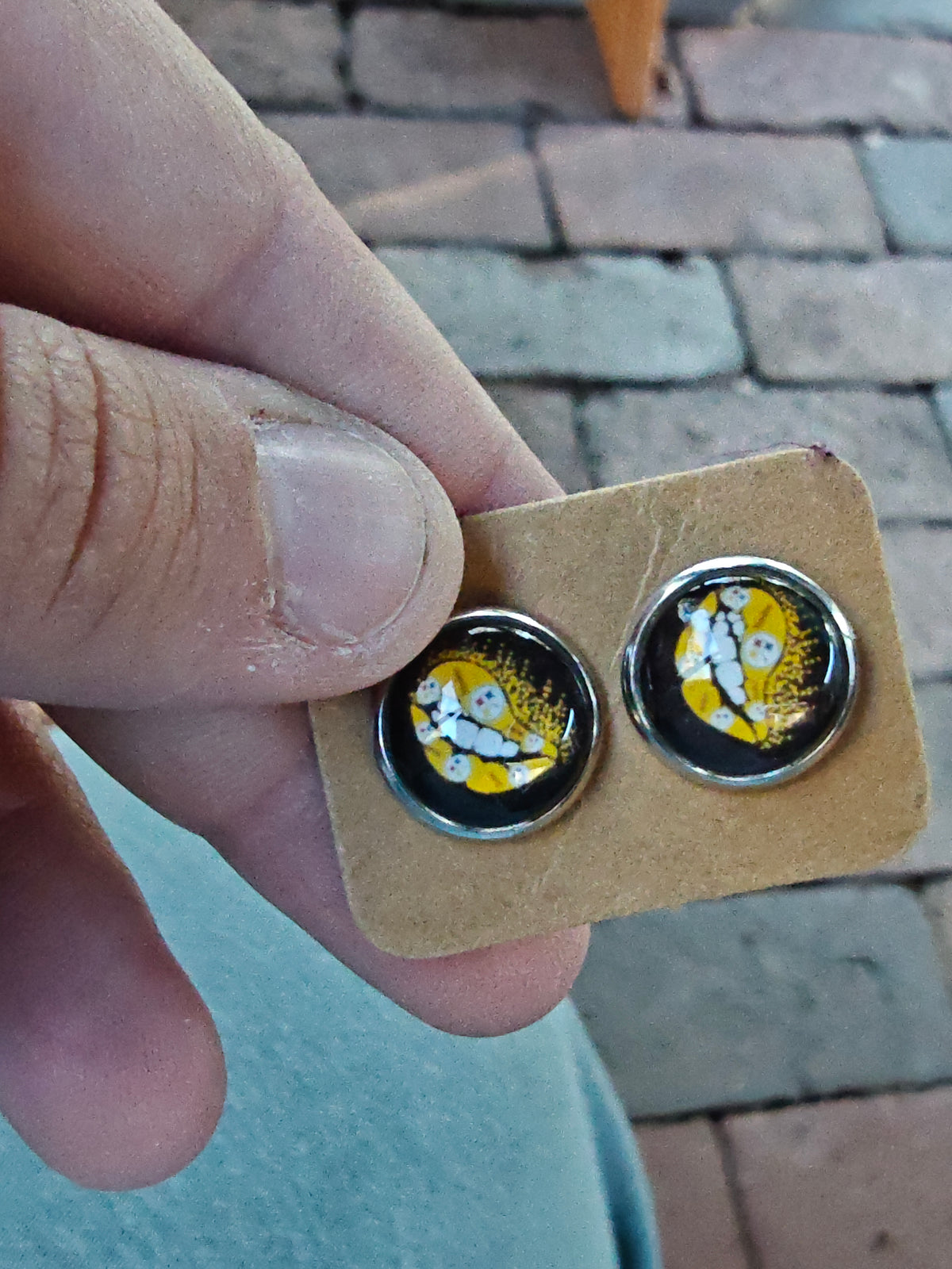 Steelers lip studs