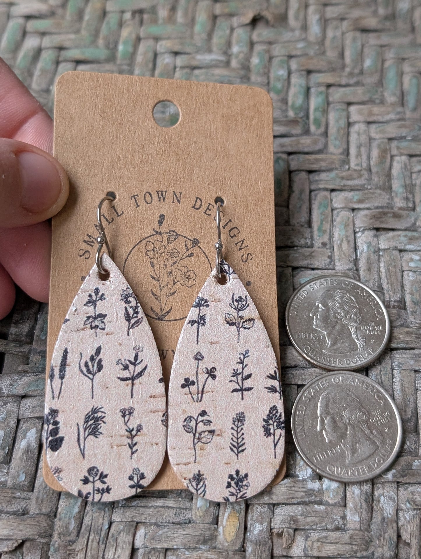 Rustic Floral Teardrops