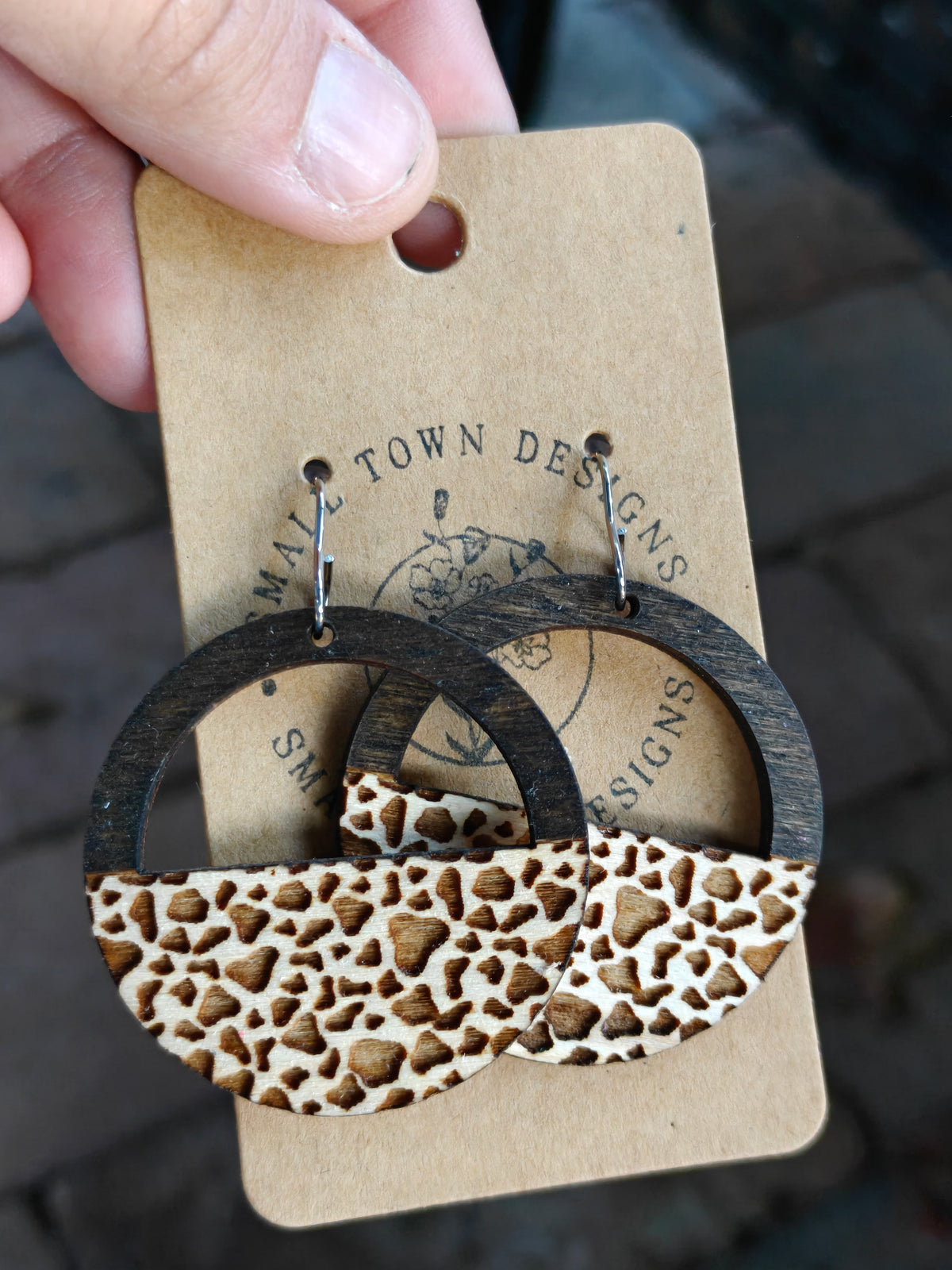 Wood cow print