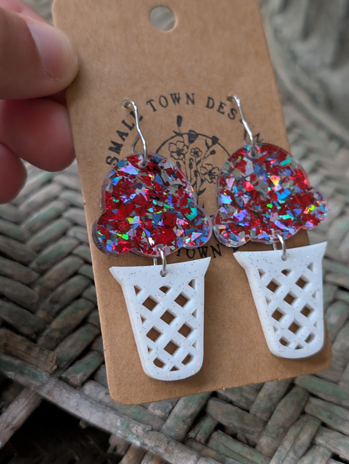 Patriotic Ice Cream Dangles
