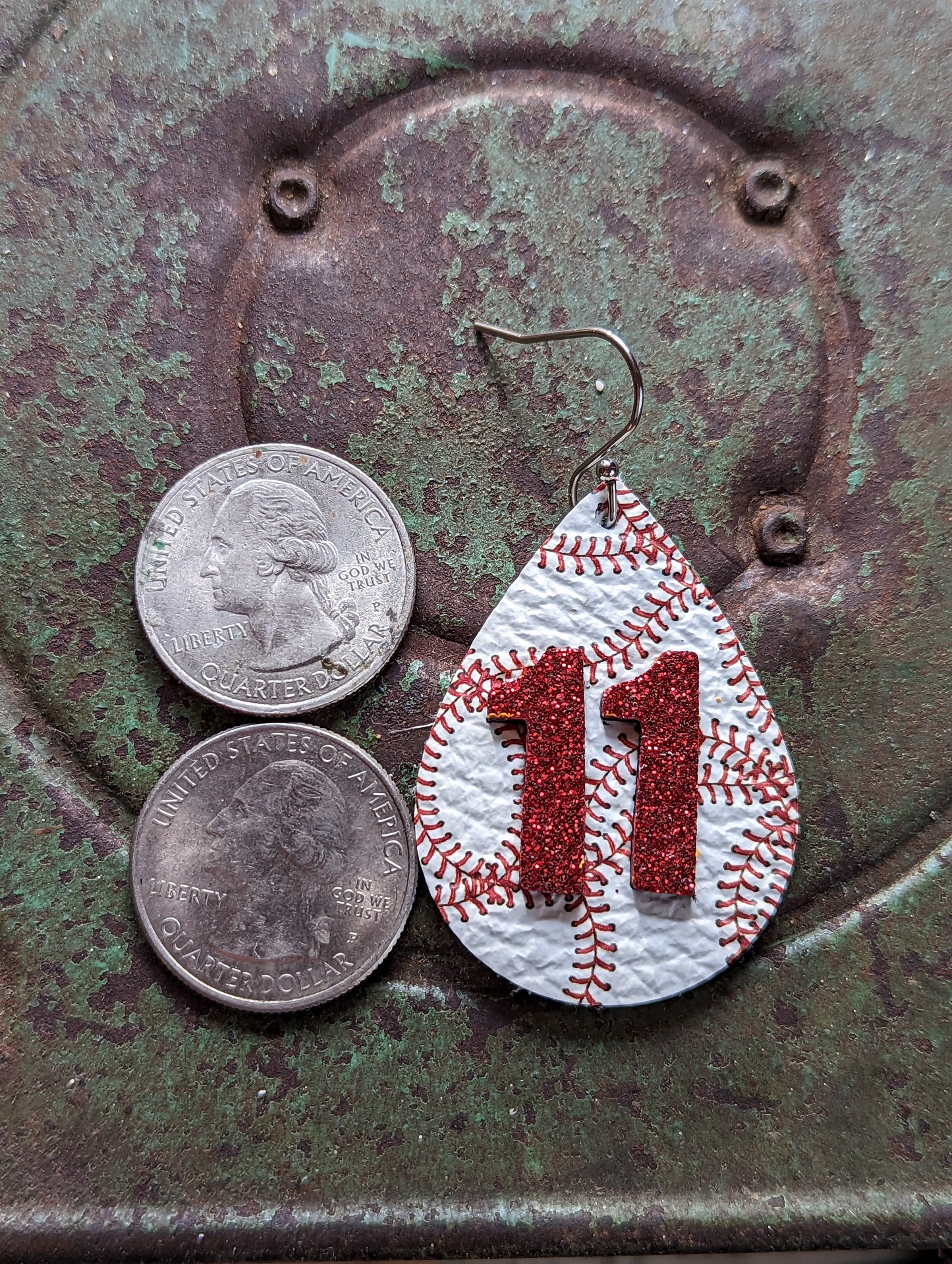 Custom Softball/Baseball # Earrings