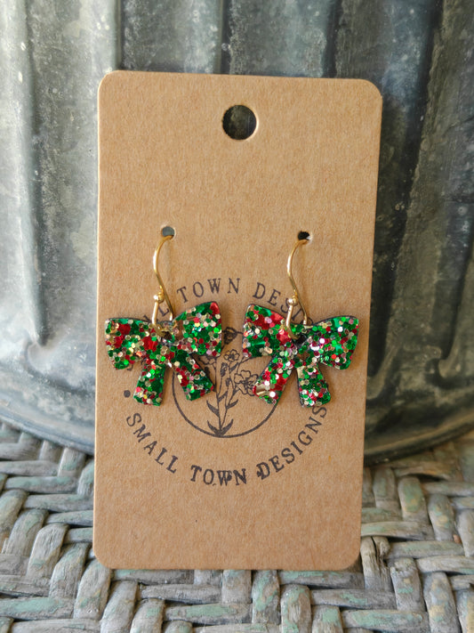 Christmas Glitter Bows