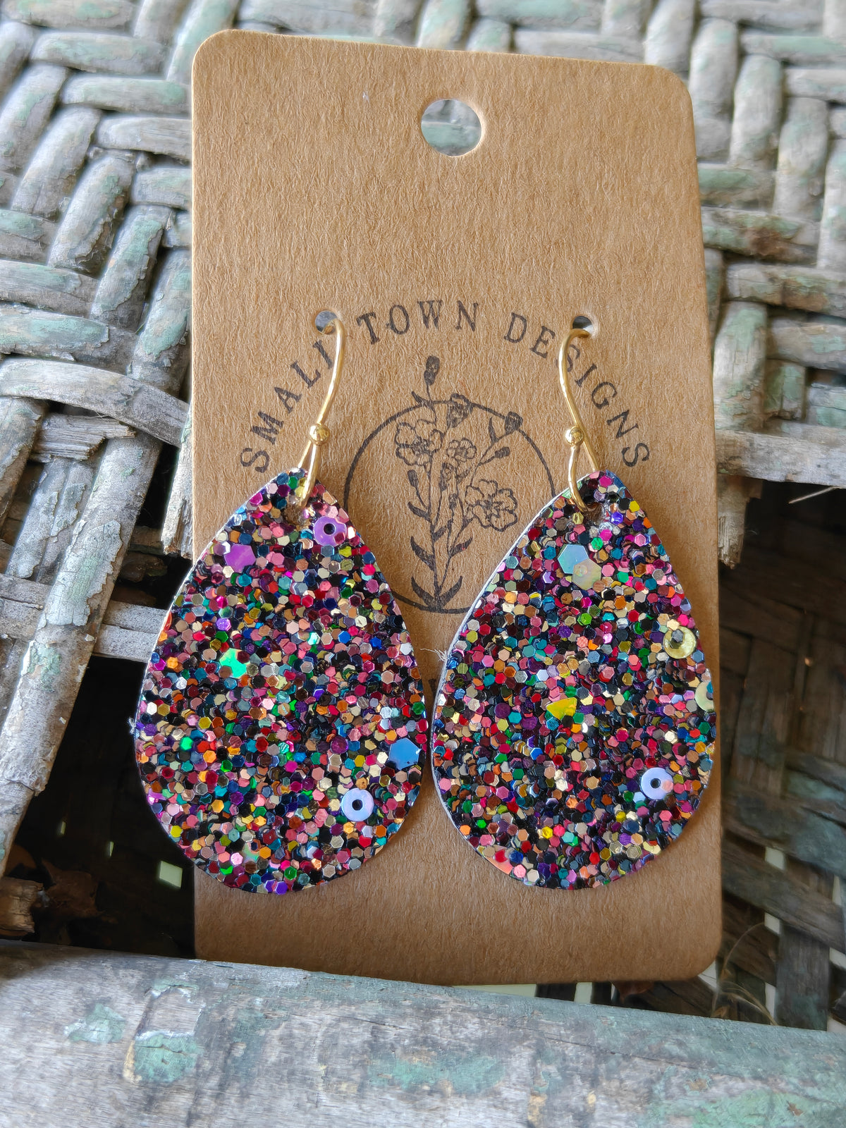Cosmic Glitter Teardrops
