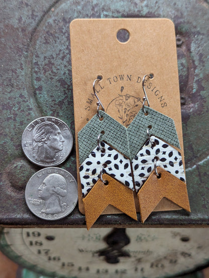 Green Boho Chevrons