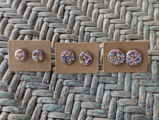 Sprinkle Confetti Studs